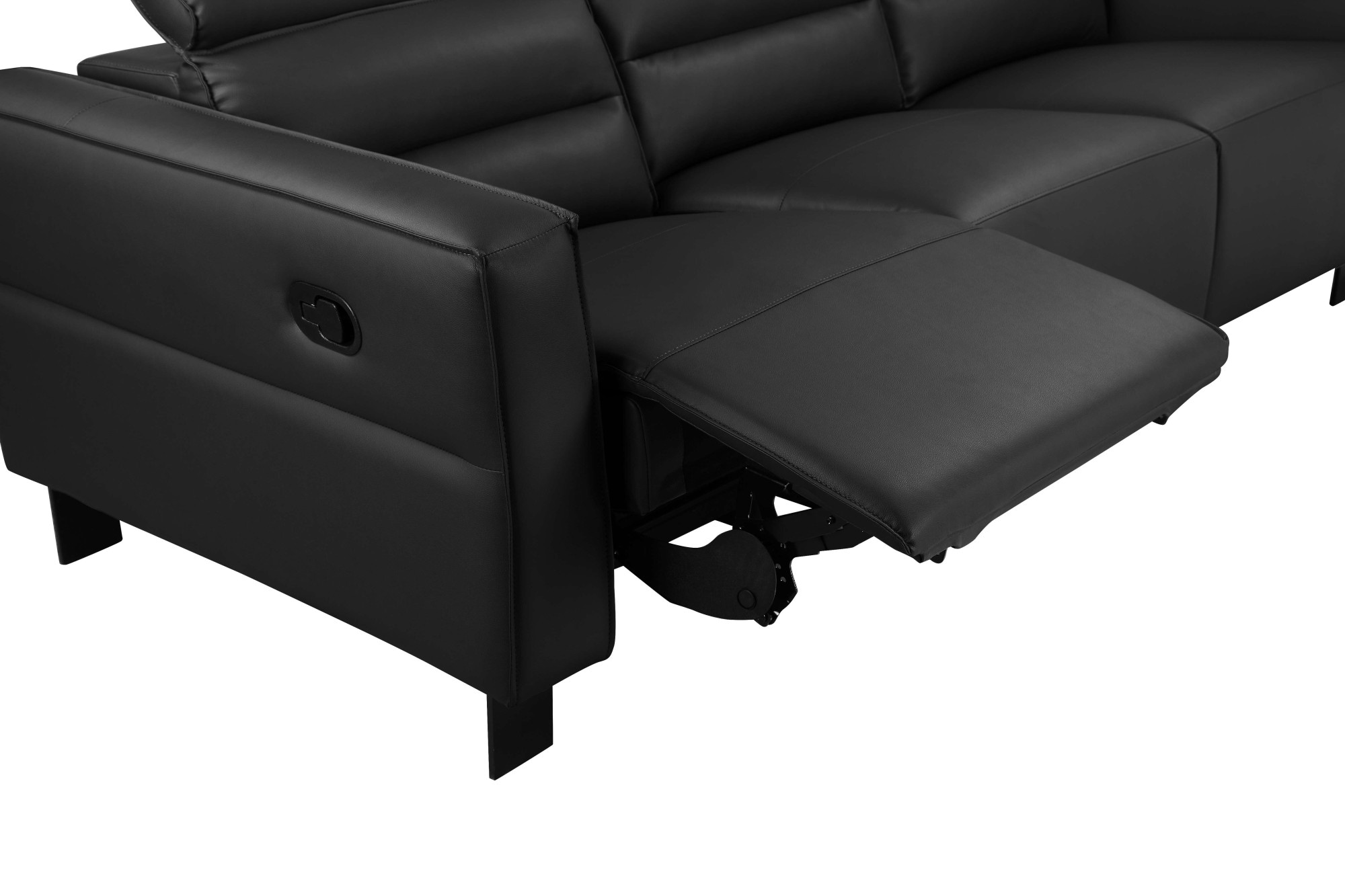Places of Style 3-Sitzer »Carpari, 224cm, manuelle od. elektrische Relaxfunktion in 2 Sitzen«, mit USB-A/C, Kopfteilverstellung, Echtleder, Kunstleder, Webstoff