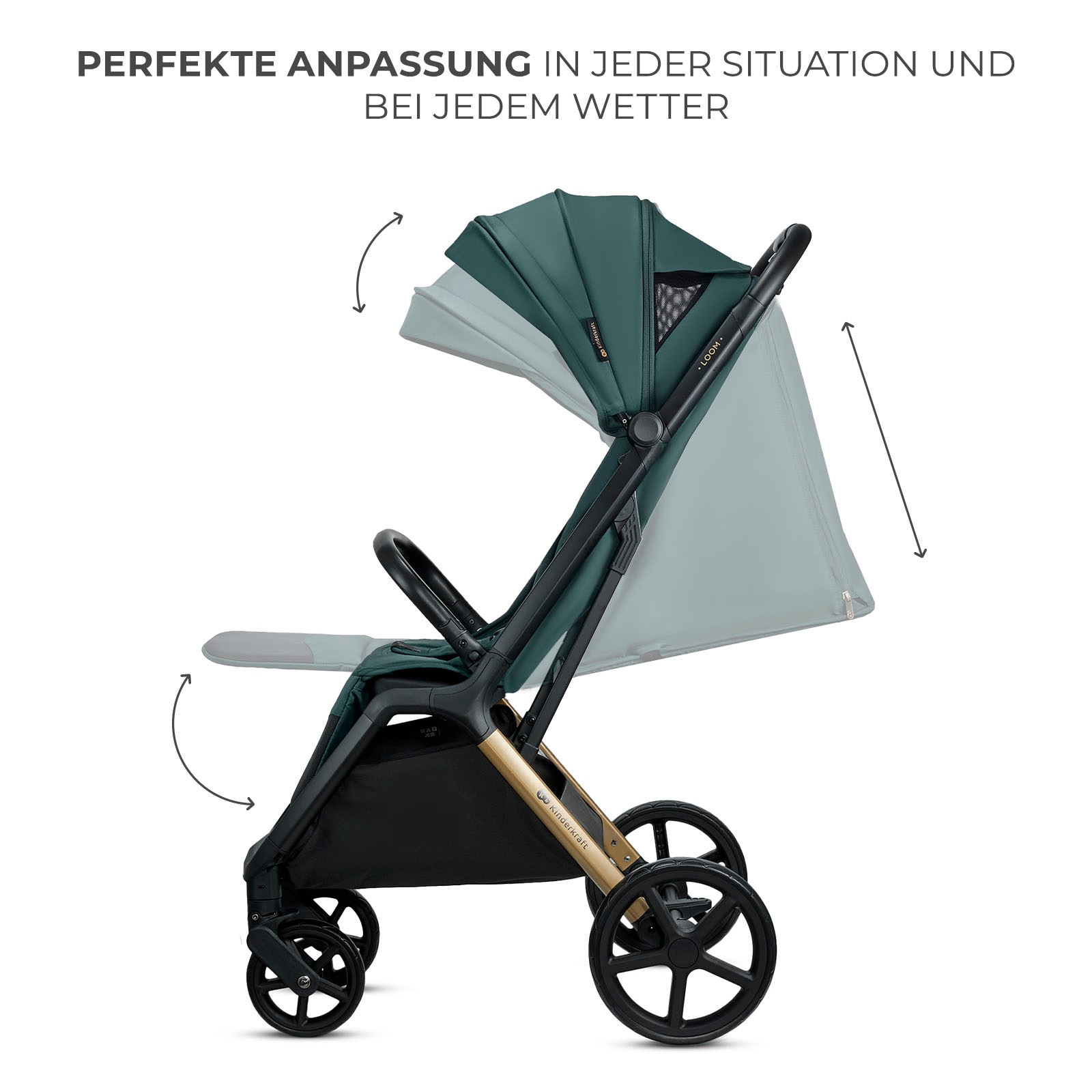Kinderkraft Kinder-Buggy »LOOM«, 27 kg