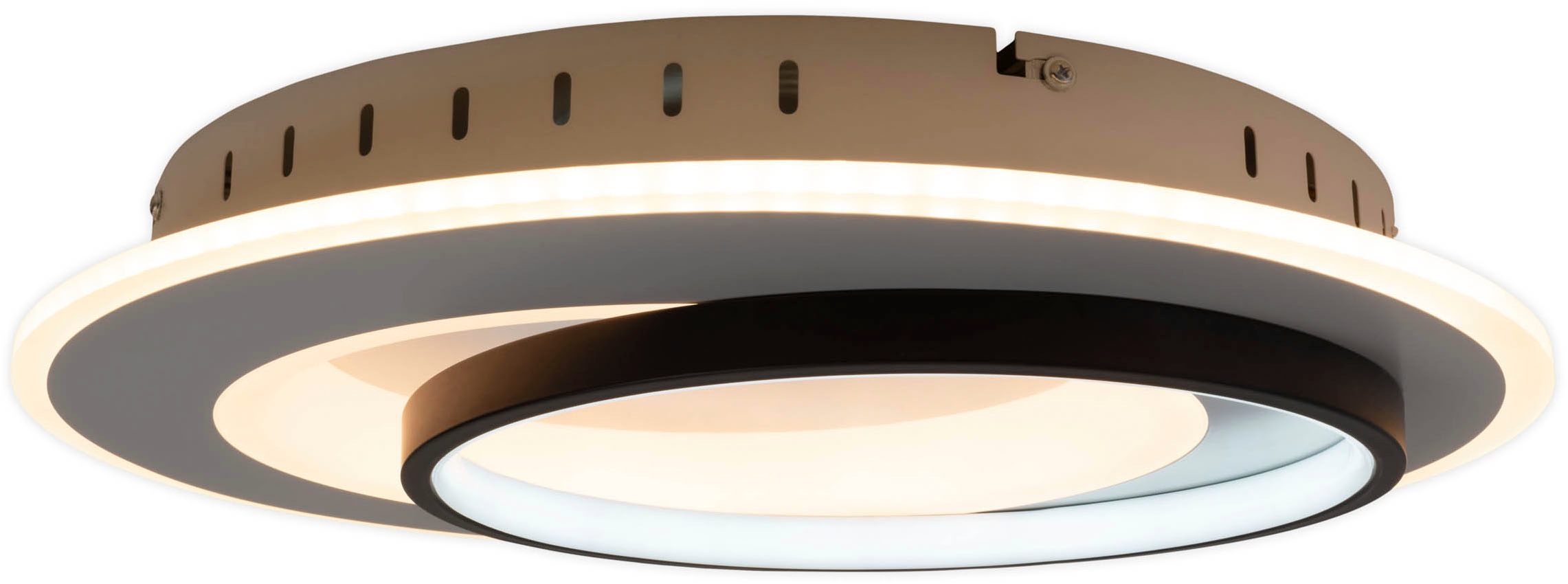 näve LED Deckenleuchte »Malea«, 1 flammig, Leuchtmittel LED-Modul | LED wechselbar, dimmbar per Fernbedienung, CCT, Memory, Nachtlicht, D: 49 cm, weiß