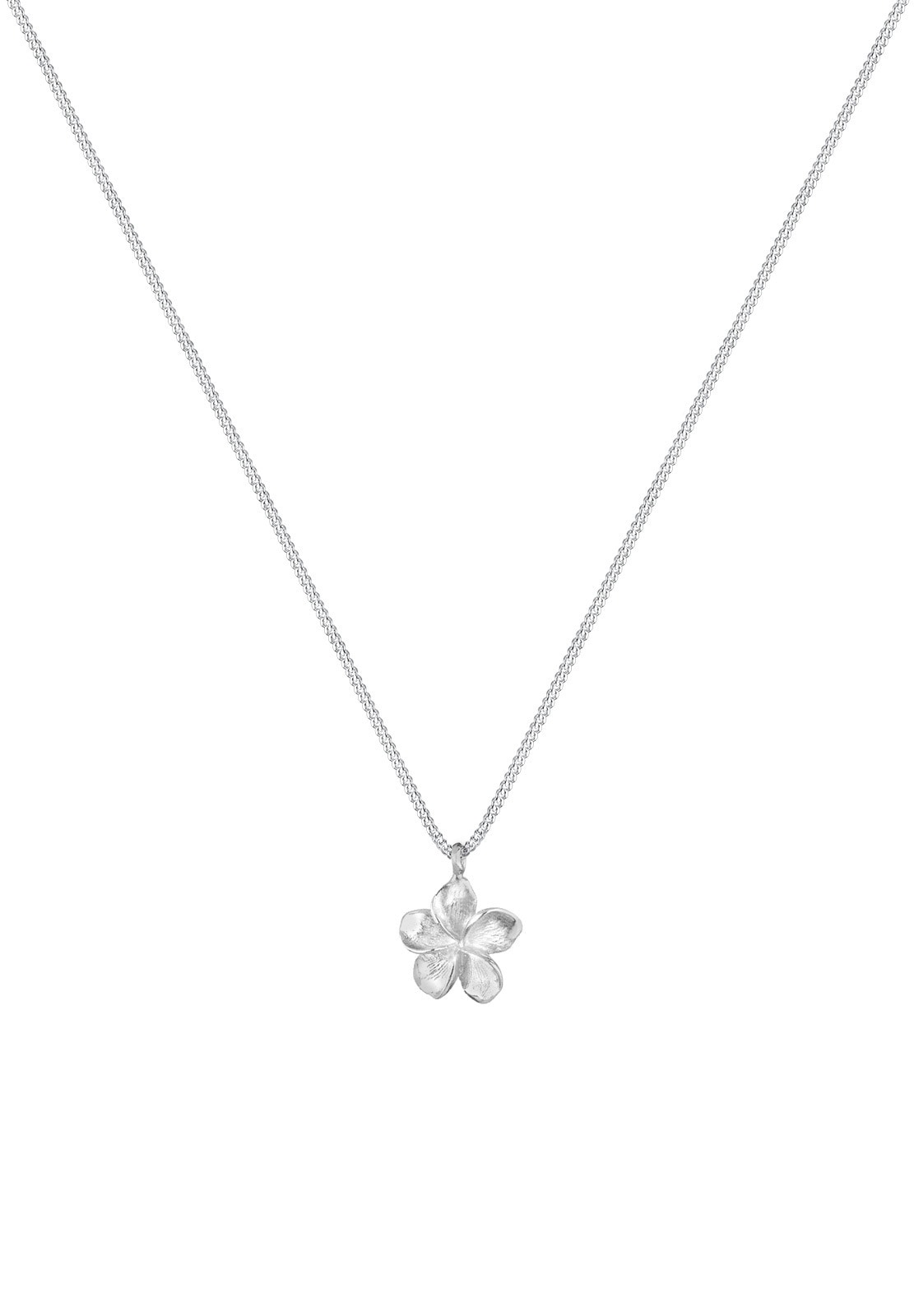2. Bild von Elli Kette mit Anhänger »Frangipani Blüte 925 Silber«
