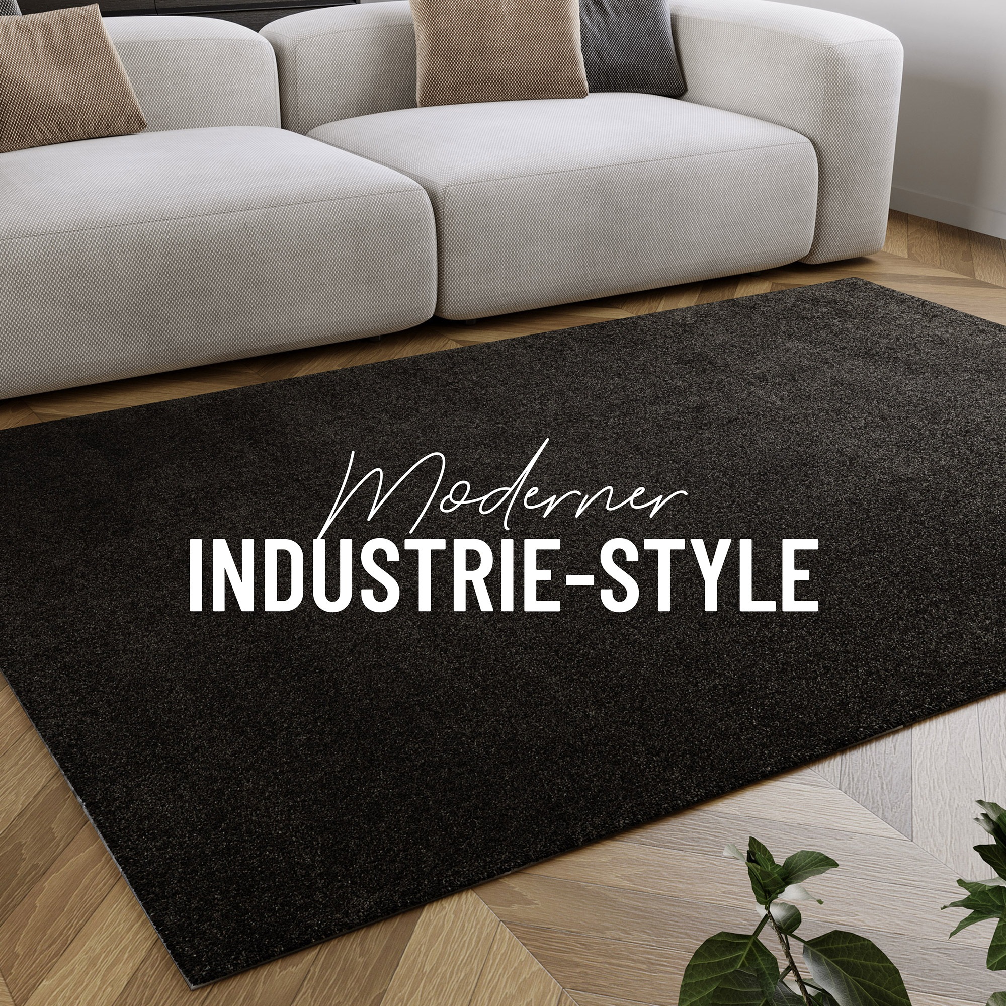 Wecon home Hochflor-Teppich »Manta«, rechteckig, 25 mm Höhe, Läufer, Langflor maschinell gewebt, robust, Wohn- & Schlafzimmer, uni