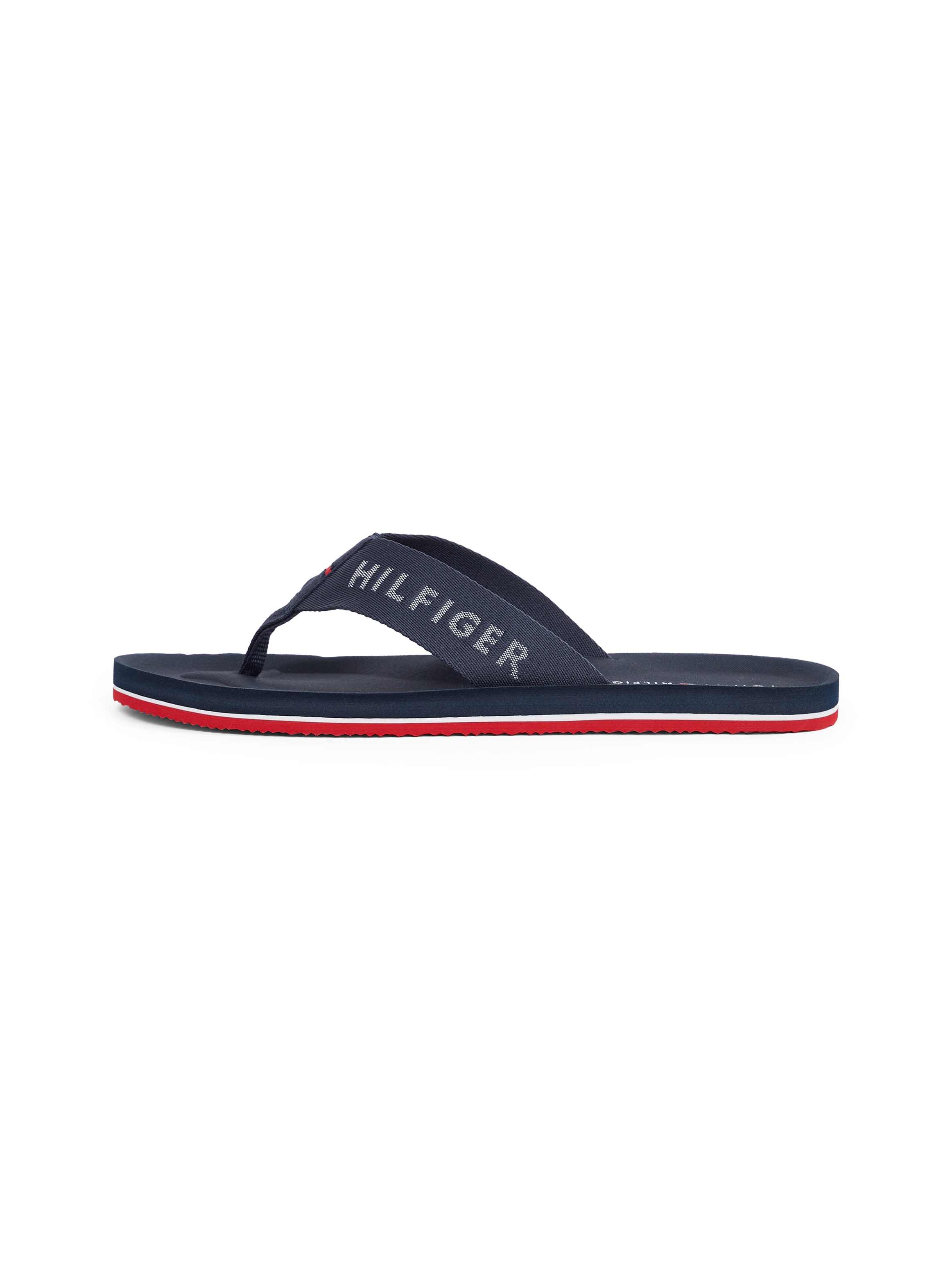 TOMMY HILFIGER Zehentrenner »COMFORT HILFIGER BEACH SANDAL«, Dianette, Badeschuh, Schlupfschuh mit...