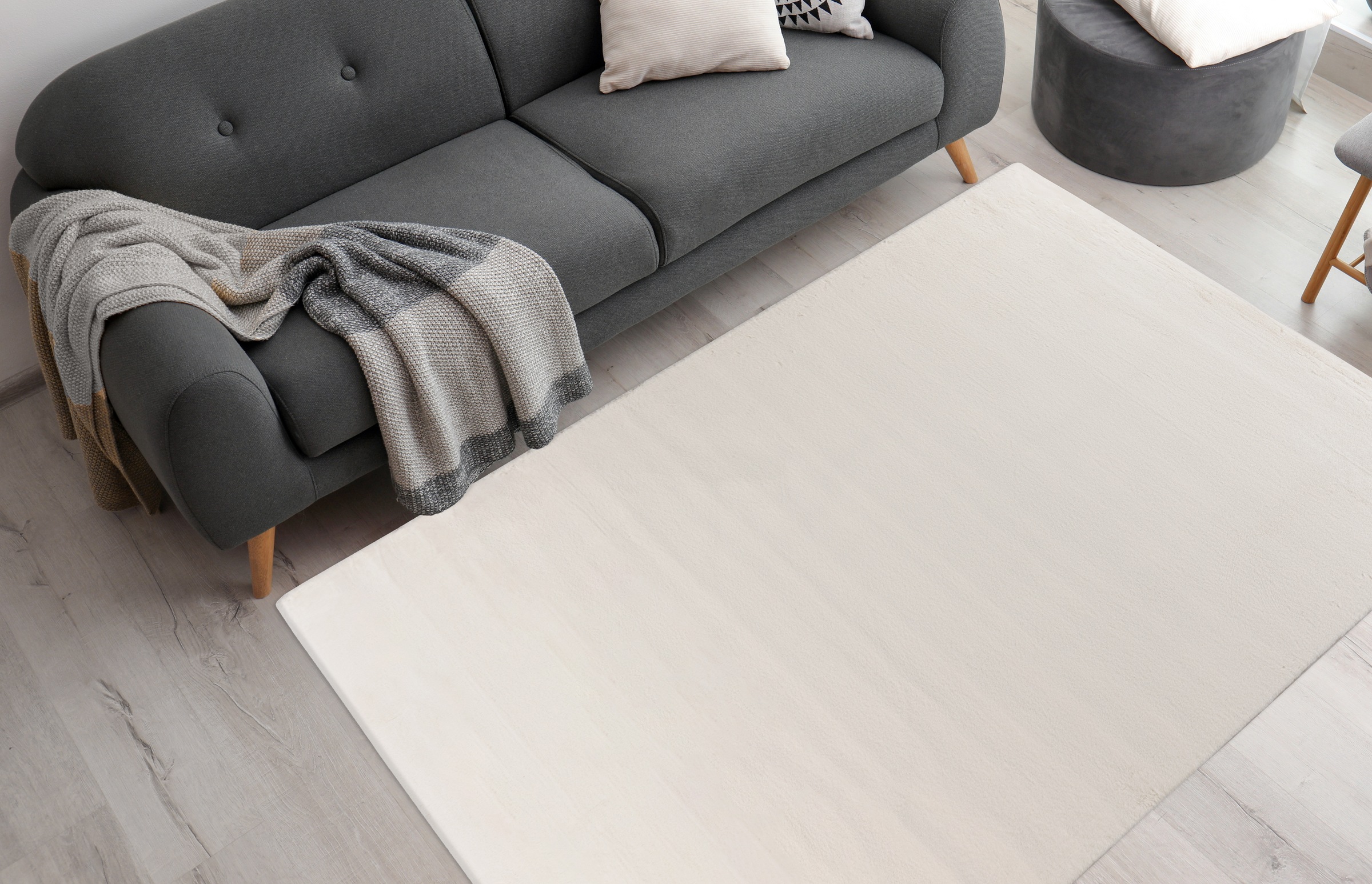 me gusta Teppich »Rabbit Prime 125«, rechteckig, 18 mm Höhe, Kaninchenfell günstig online kaufen