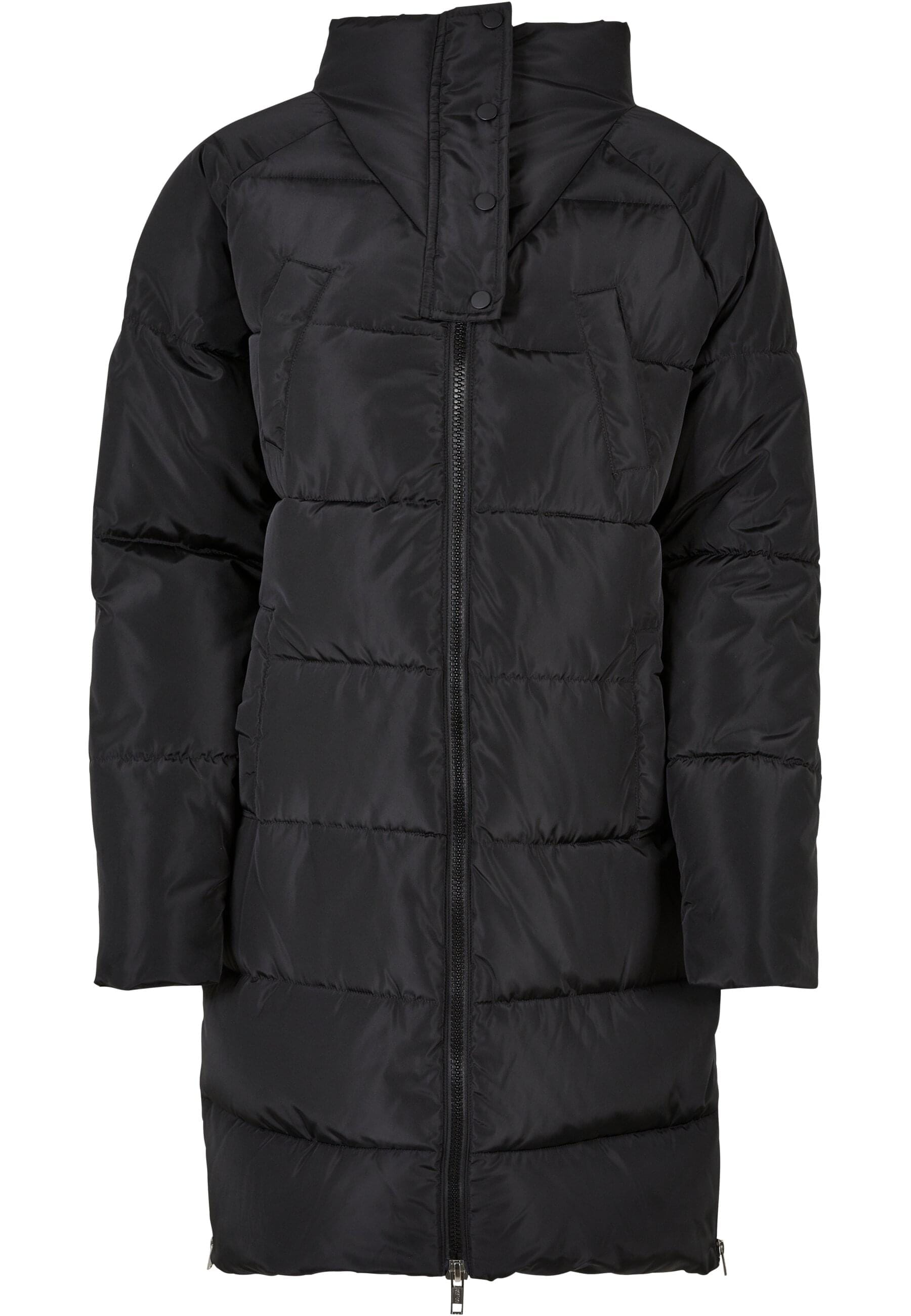 URBAN CLASSICS Winterjacke »Urban Classics Damen Ladies High Neck Puffer Coat« 1 Stk. tlg. ohne Kapuze