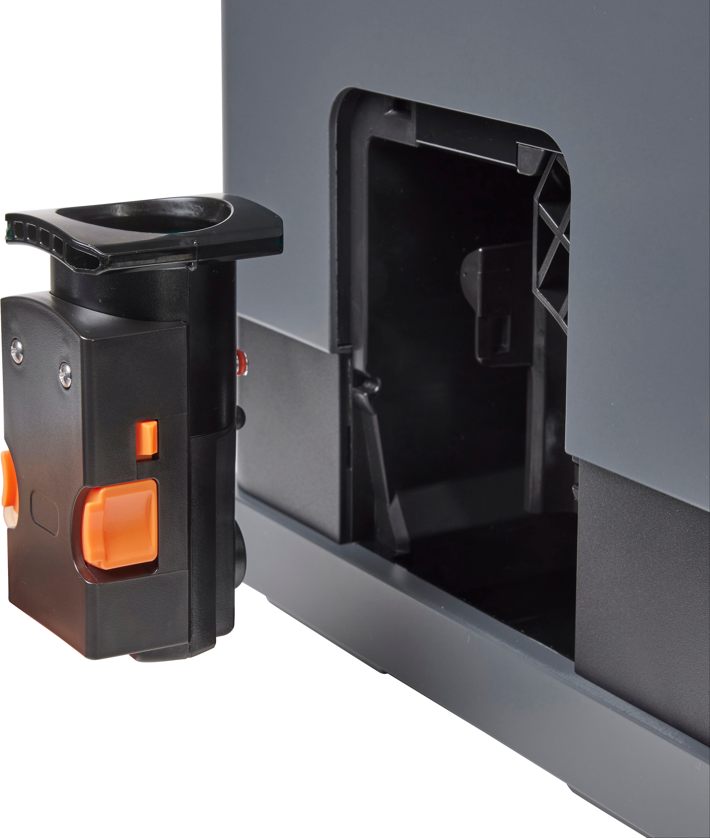 Hanseatic Kaffeevollautomat »HACM121470ST«, magnetisch, abnehmbare Tassenabstellfläche, zwei separate Milchtanks