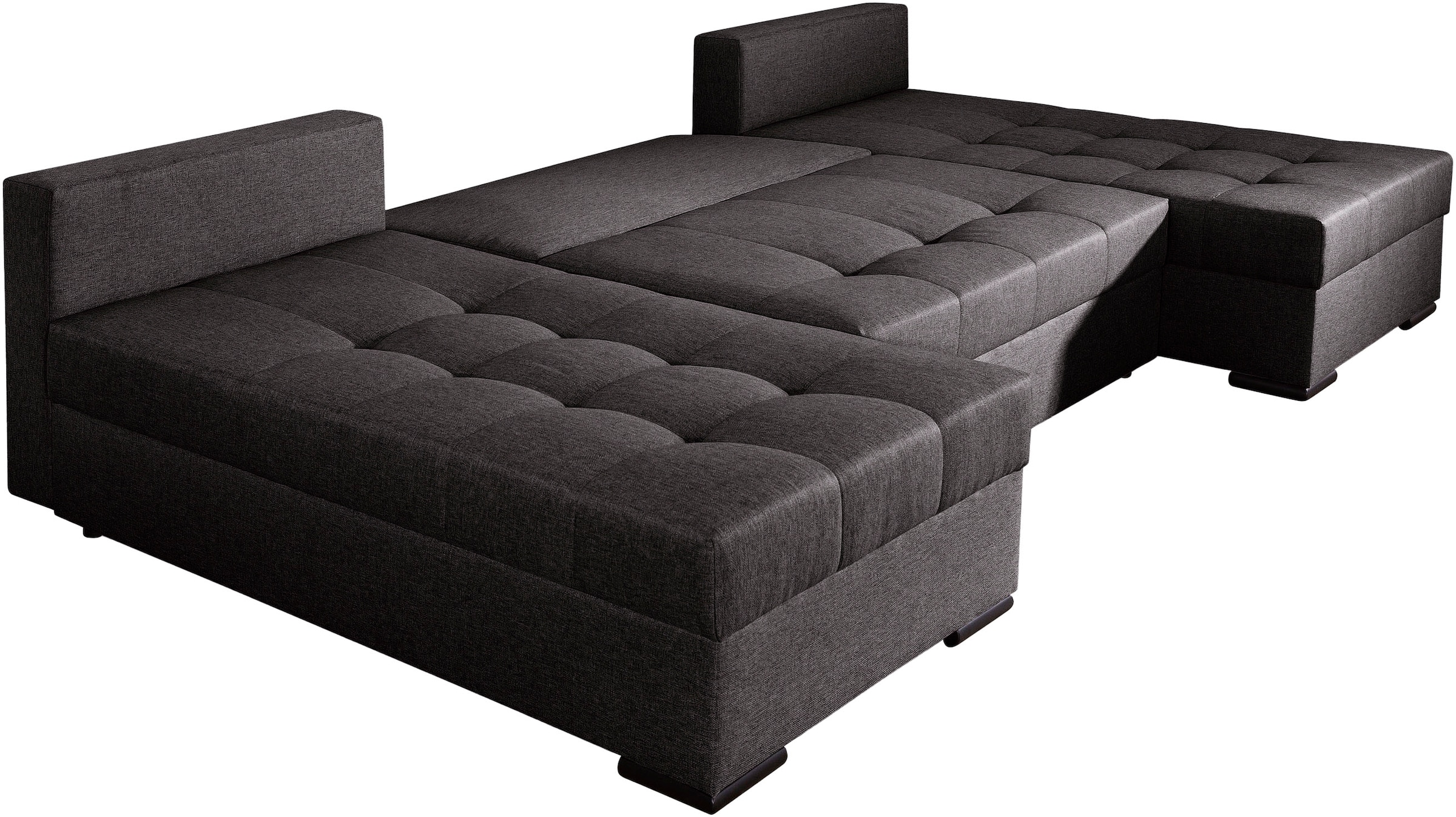 COLLECTION AB Wohnlandschaft »Josy U-Form, B: 269 cm« Bettfunktion & Bettkasten, Federkern