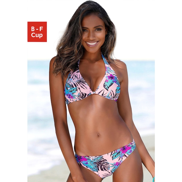 Venice Beach Bügel-Bikini-Top »Marly«, mit tropischem Print bequem kaufen