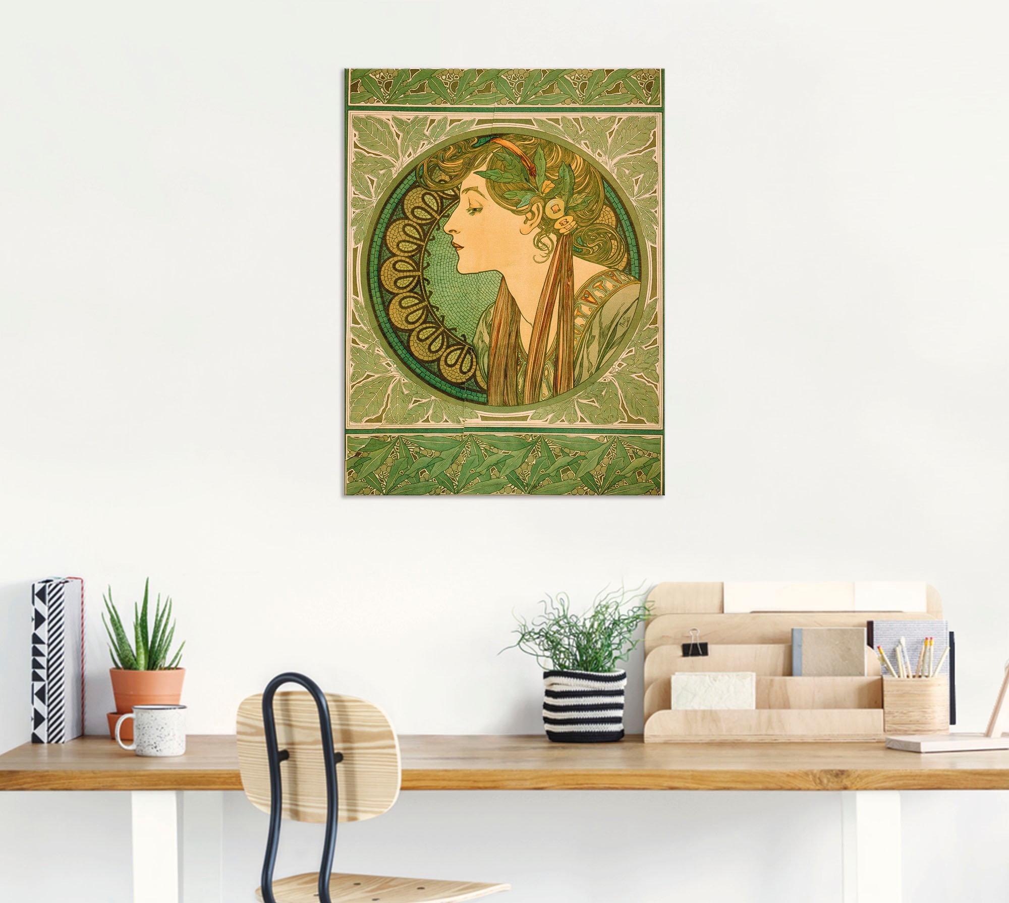 Artland Wandbild »Lorbeer. 1921«, Frau, (1 St.), als Alubild, Outdoorbild, günstig online kaufen