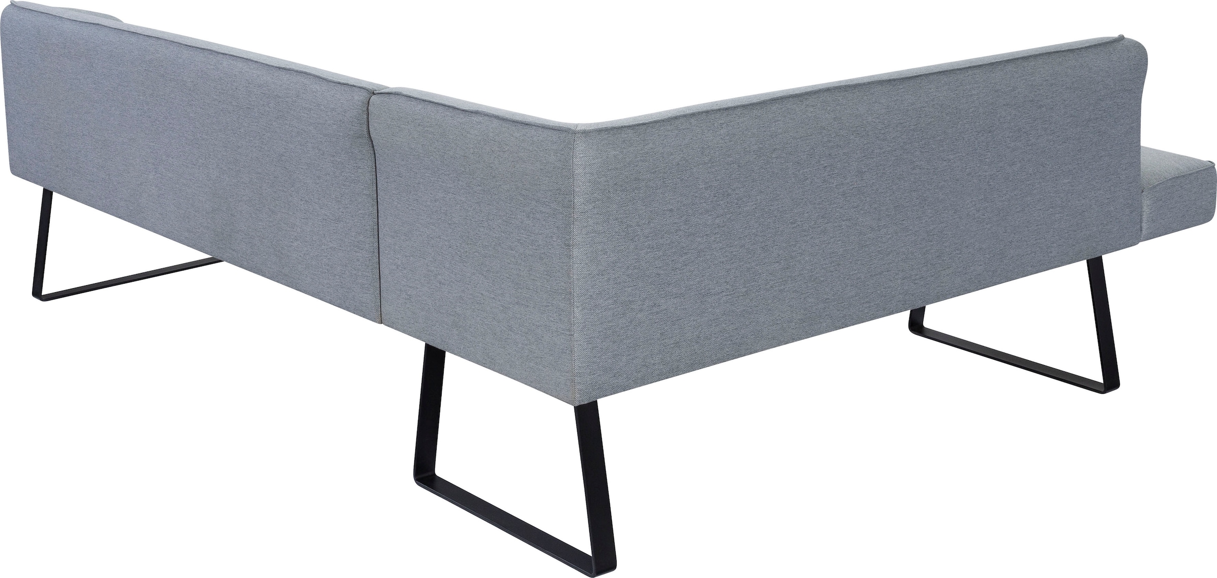 exxpo - sofa fashion Eckbank »Americano«, mit Keder und Metallfüßen, Bezug in verschiedenen Qualitäten
