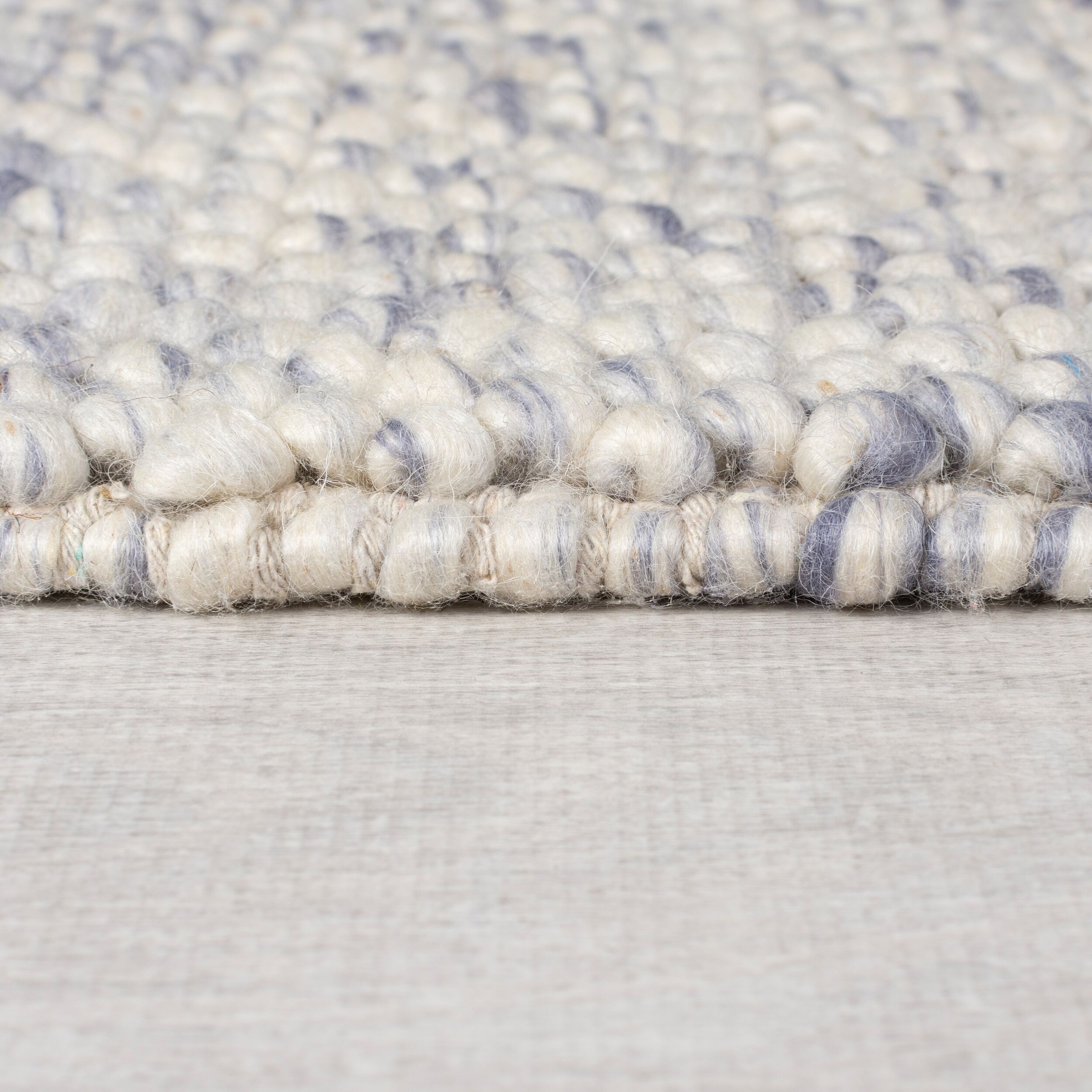 FLAIR RUGS Teppich »Minerals«, rechteckig, 3 mm Höhe, Neutraler Teppich aus mineralischer Wollmischung