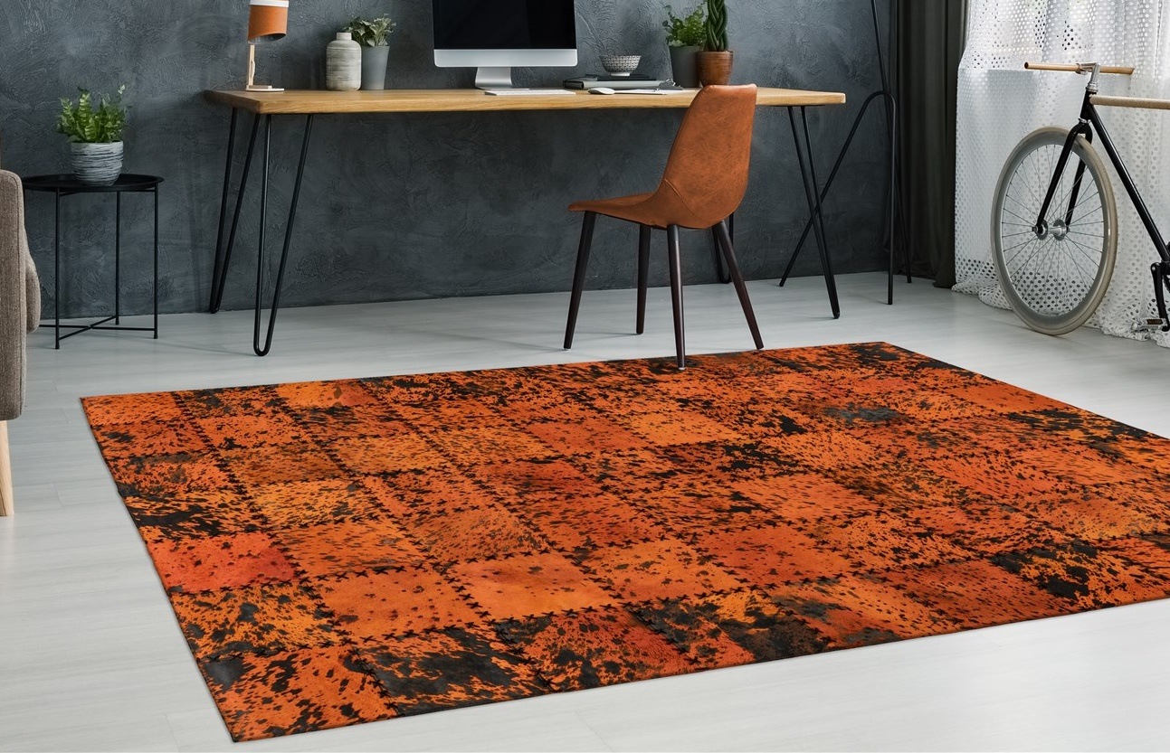 my home Lederteppich "Toska" rechteckig 5 mm Höhe Wohnzimmer günstig online kaufen