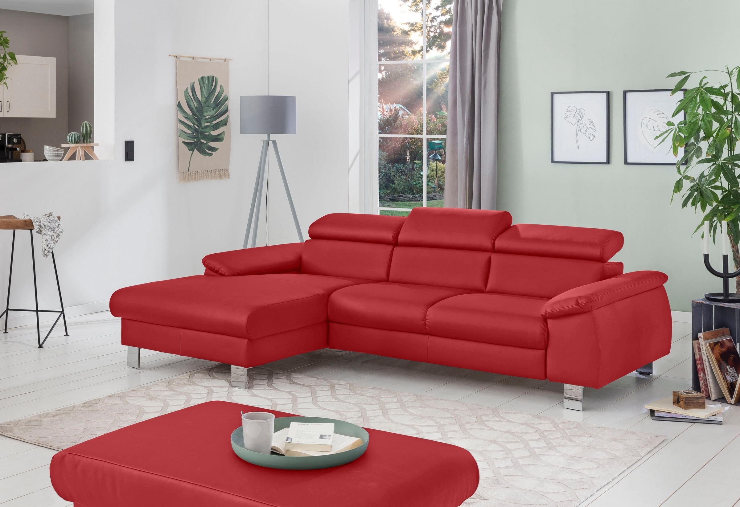 COTTA Polstergarnitur »Komaris L-Form, B: 242 bzw. 100 cm (Set: Ecksofa & H günstig online kaufen