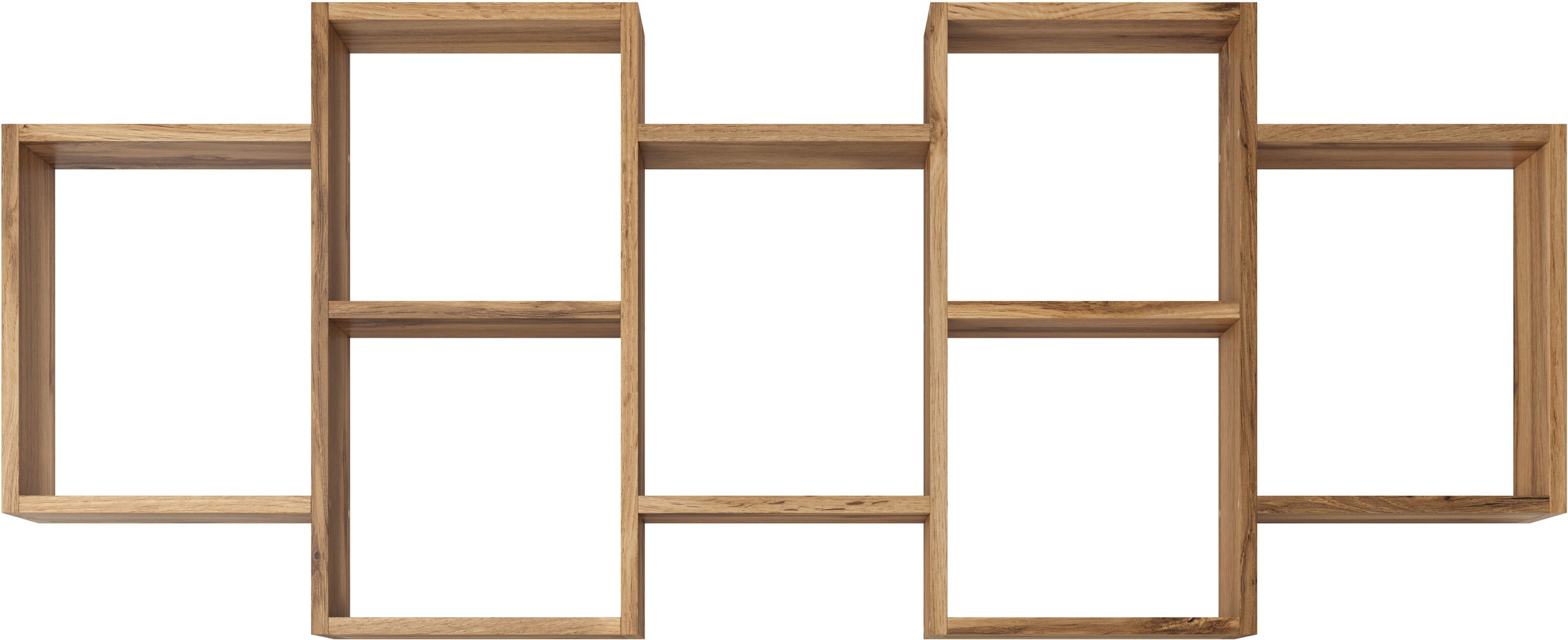 INOSIGN Wandboard »Wandregal Trio 001«, (1 St.), Stell- oder Hängeregal, 10 offene Fächer, flexibel montierbar