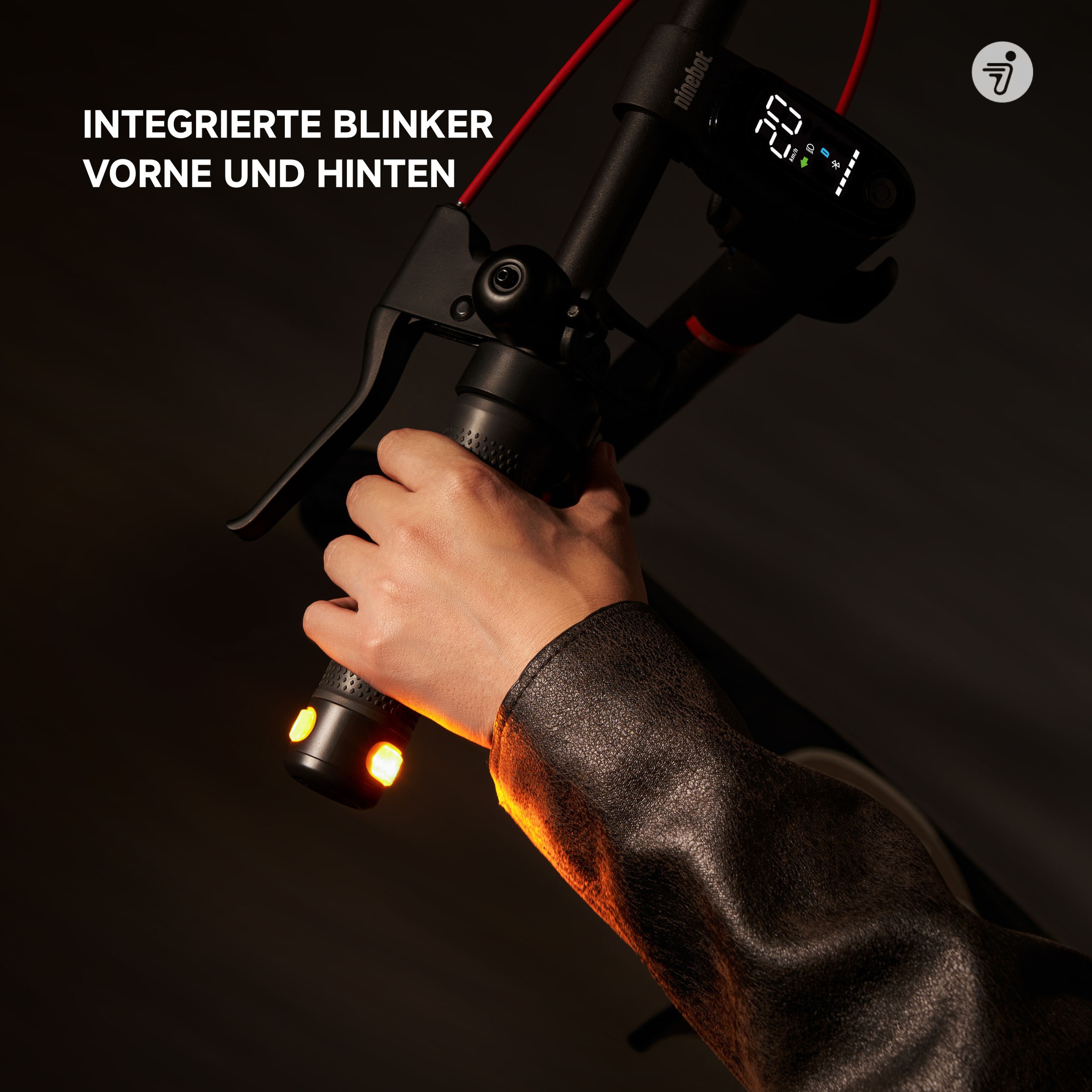 ninebot by Segway E-Scooter »F2 Pro D II«, EXKLUSIVMODELL, Schlauchlose selbstabdichtende Reifen