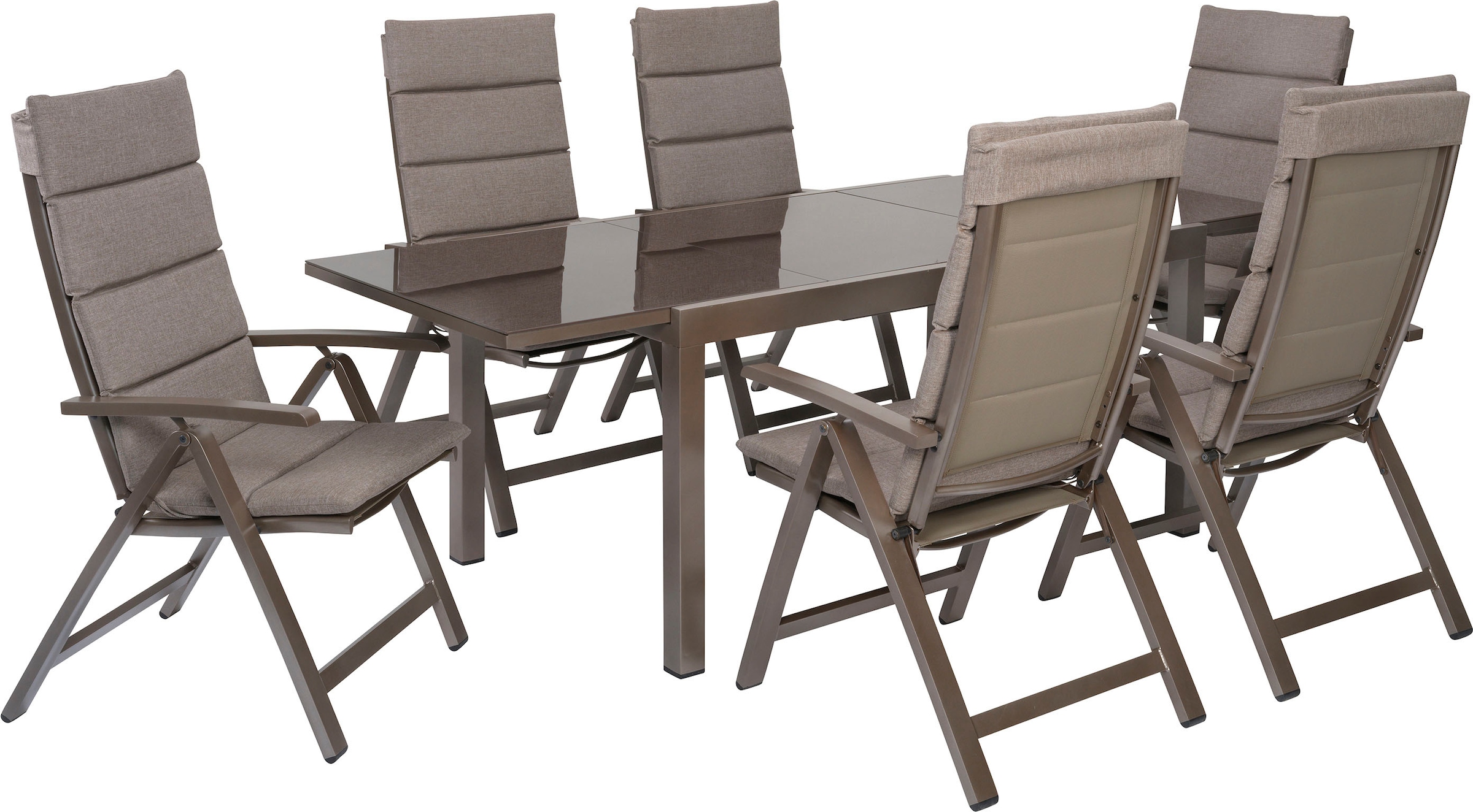 MERXX Garten-Essgruppe »»Tinetto«« Set, 13 Stk. tlg. Rückenlehne 5-fach verstellbar