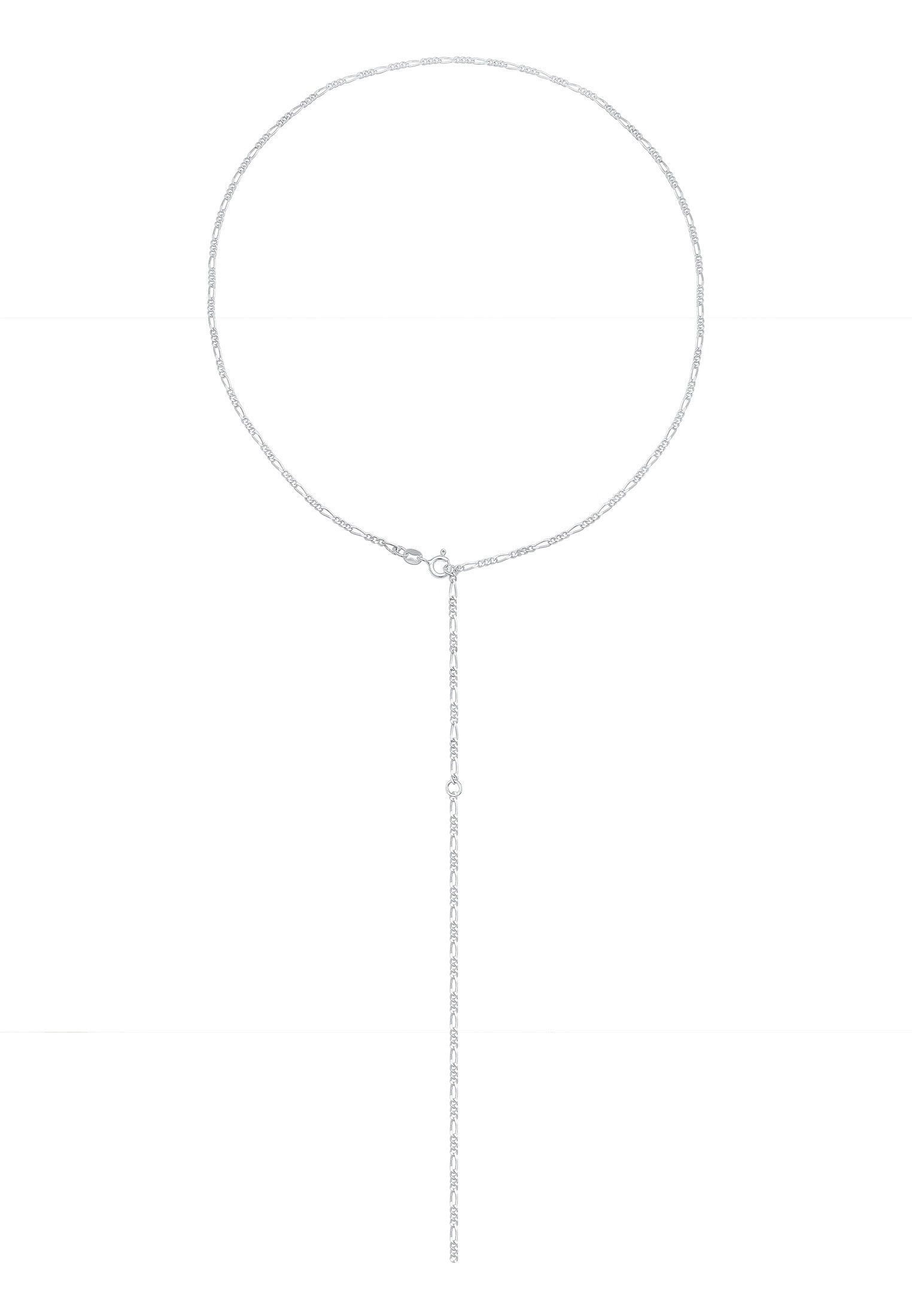 Elli Collierkettchen »Y-Kette Figaro Basic Trend Verstellbar 925 Silber«