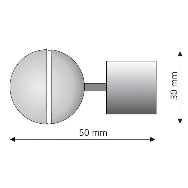 Liedeco Gardinenstangen-Endstück »Endstück, Endknopf \