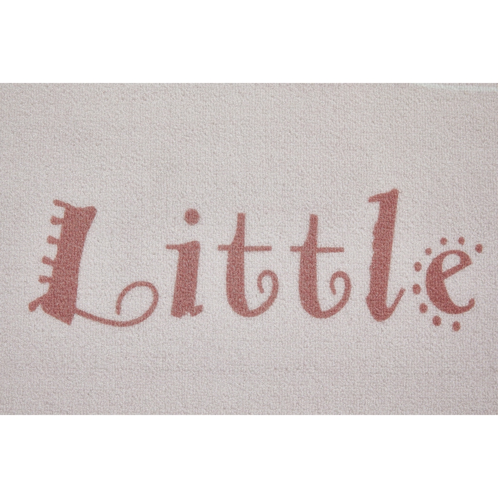 Andiamo Kinderteppich »Little Princess«, rechteckig, Kurzflor, Motiv Prinzessin & Schwan, mit Schriftzug, Kinderzimmer