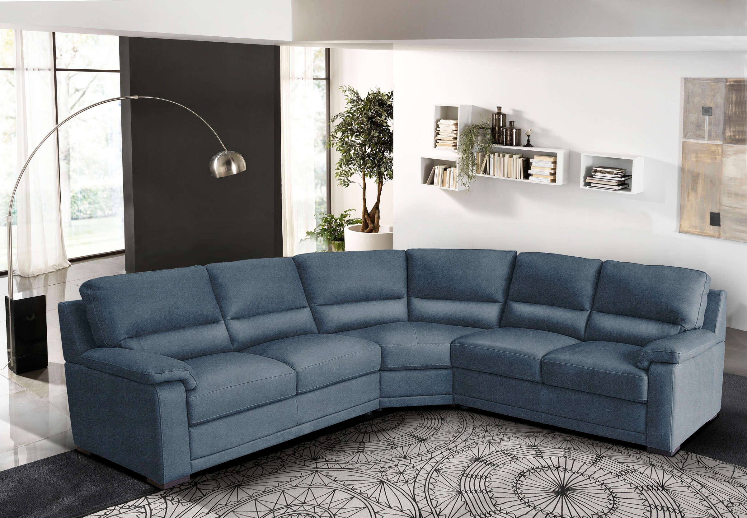 Egoitaliano Ecksofa »Doris, modernes Designerecksofa in hochwertigen Microf günstig online kaufen