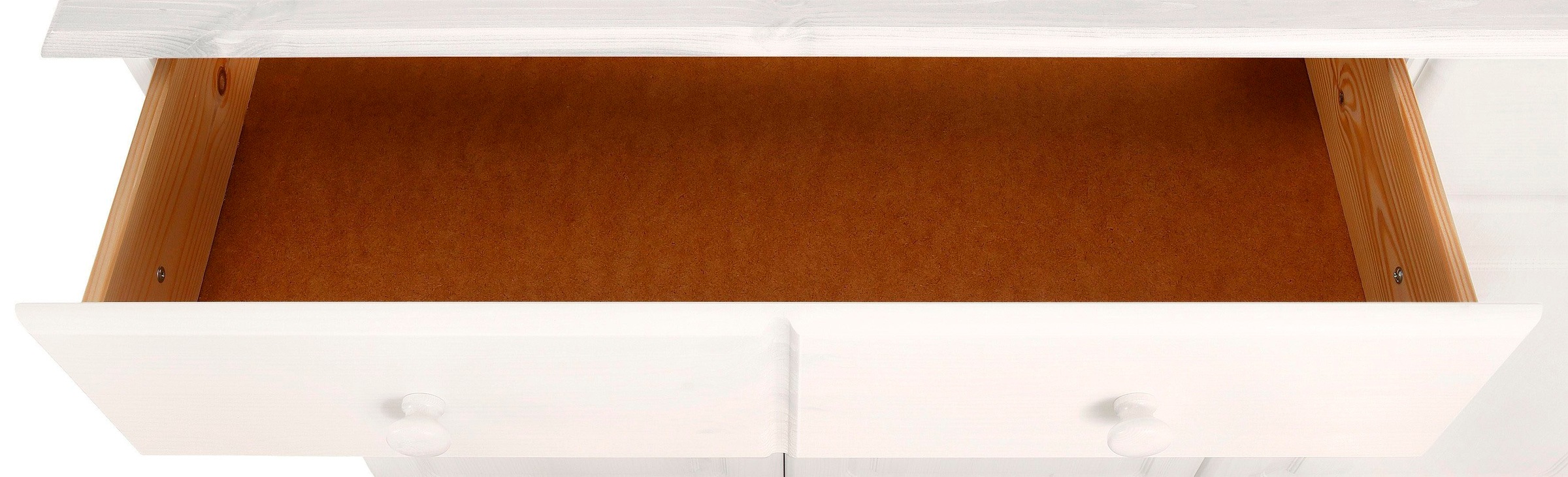Home affaire Sideboard »Mette«, Kommode mit gefrästen, kugelförmigen Füßen, Breite 120 cm
