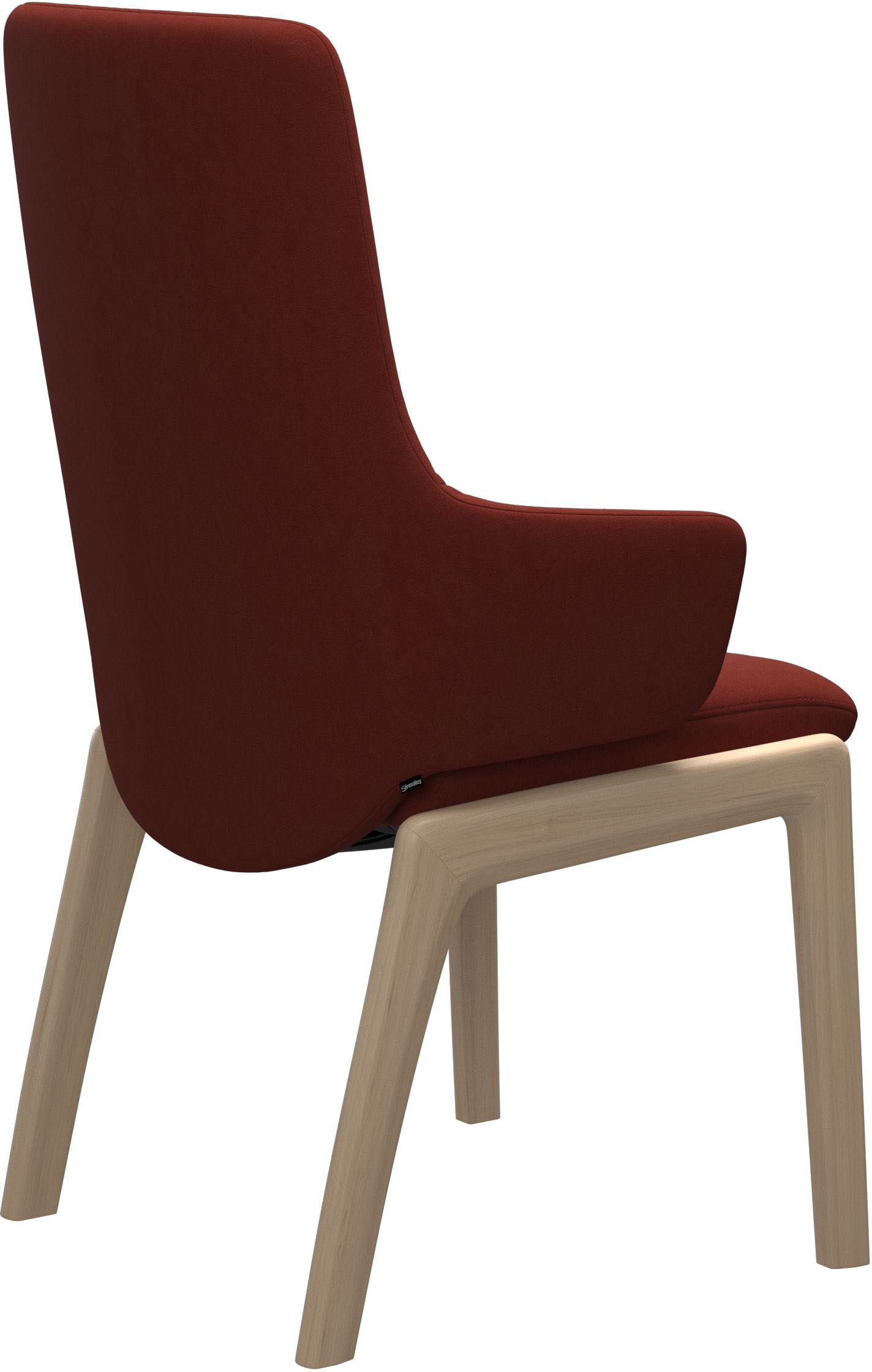 Stressless® Polsterstuhl »Laurel«, Microfaser DINAMICA, High Back mit Armlehne, Größe L, mit abgerundeten Beinen in Schwarz