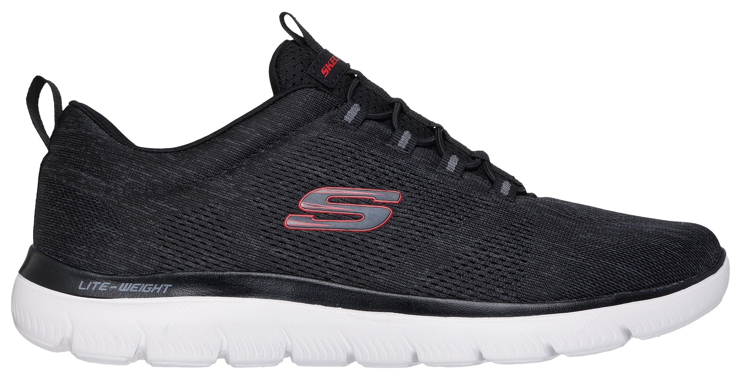 Skechers Slip-On Sneaker »SUMMITS«, Freizeitschuh, Slipper, Komfortschuh mit elastischer Bungee-Schnürung