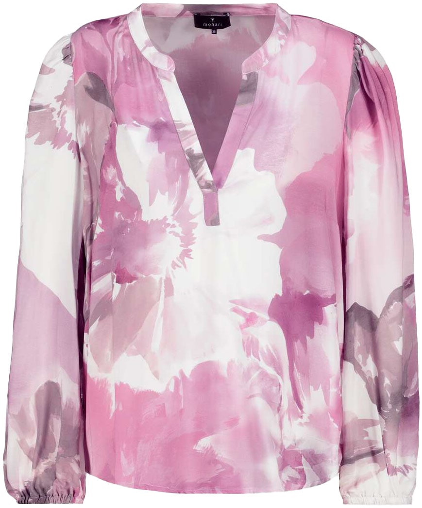 Monari Schlupfbluse, mit allover Blumendruck