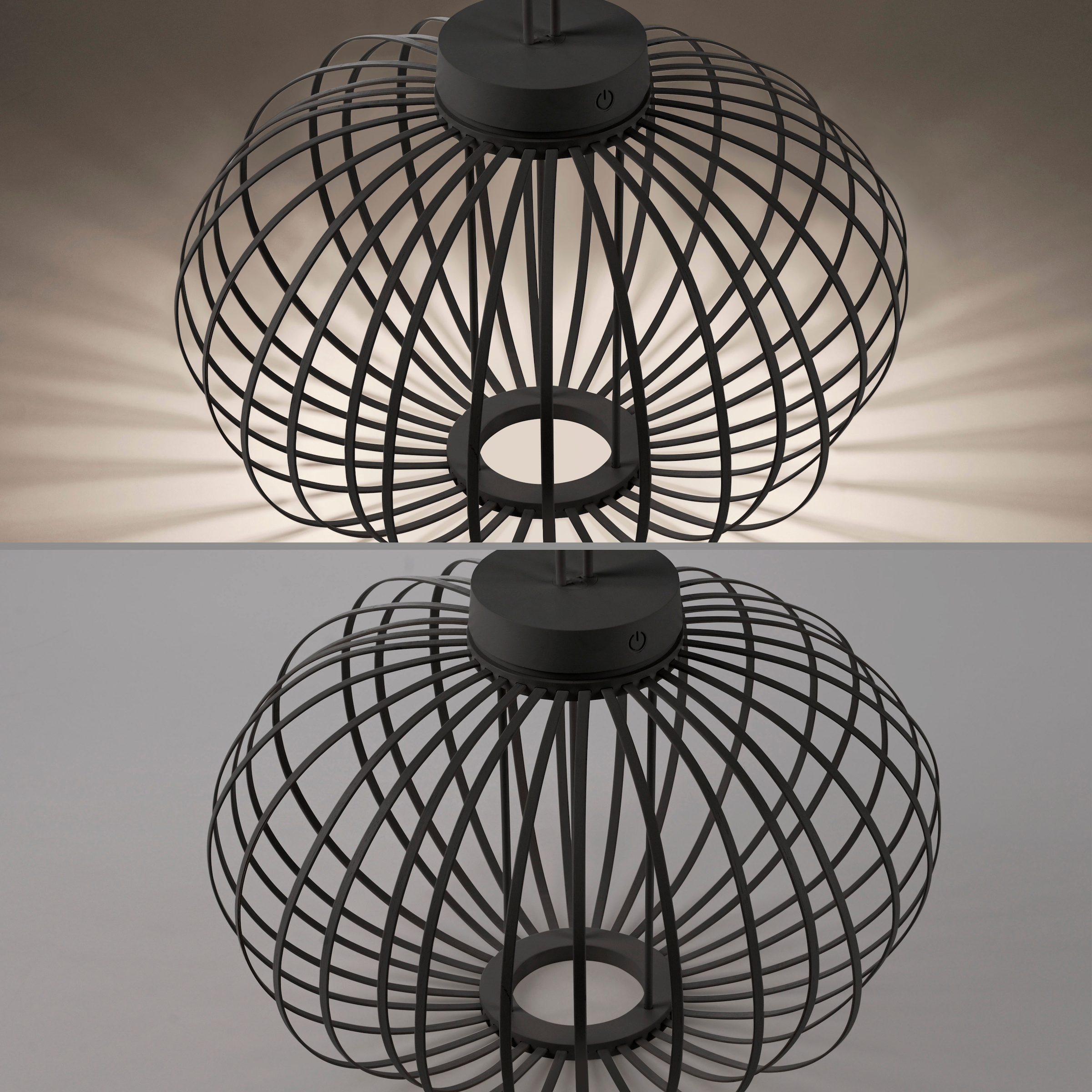 JUST LIGHT Pendelleuchte »AKUBA«, 1 flammig, Leuchtmittel LED-Modul | LED fest integriert, Akkuleuchte