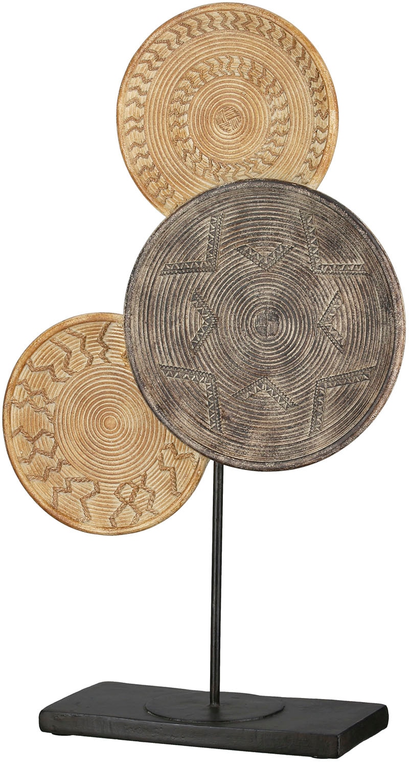 Casablanca by Gilde Dekoobjekt »Skulptur rund Esculpida naturfarben H. 44 c günstig online kaufen