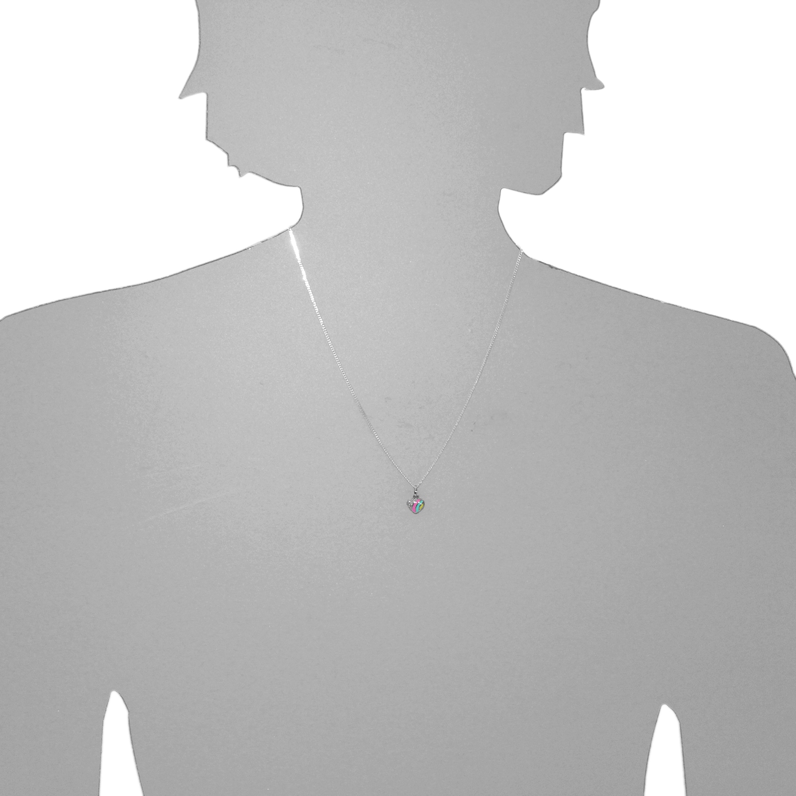 OSTSEE-SCHMUCK Kette mit Anhänger »Ostsee-Schmuck Kette mit Anhänger kleines Herz«, (2 tlg.)