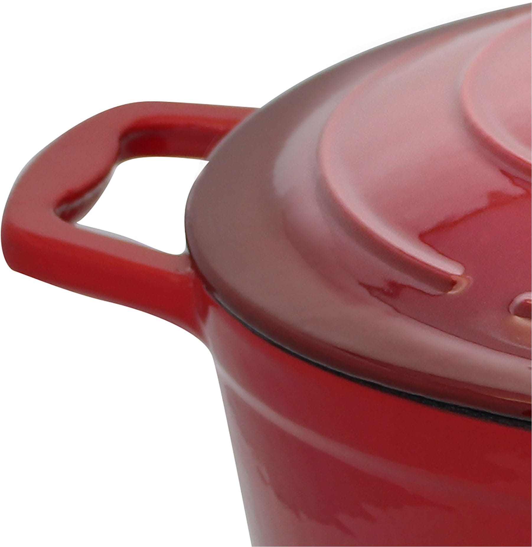 Elo Kochtopf »Kirschrot Gusseisen Topf  26 cm« Topf inkl. Deckel, 2 Stk. tlg. Edelstahl | Gusseisen