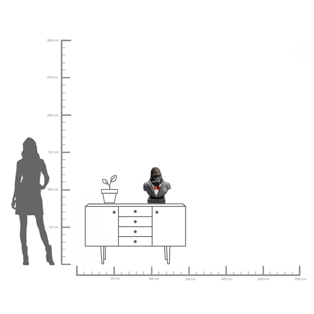 Kare Design Dekoobjekt »Smoking Gorilla 48cm«