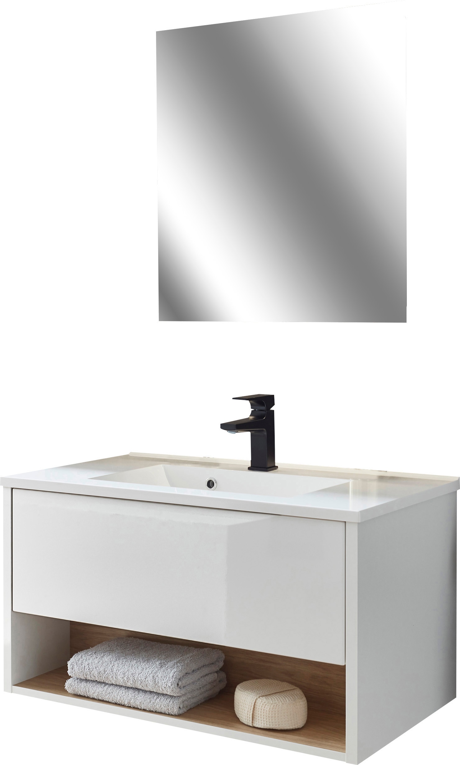 PLACES OF STYLE Badmöbel-Set »Studio Line, Bad im modernen Design, 2-teilig günstig online kaufen