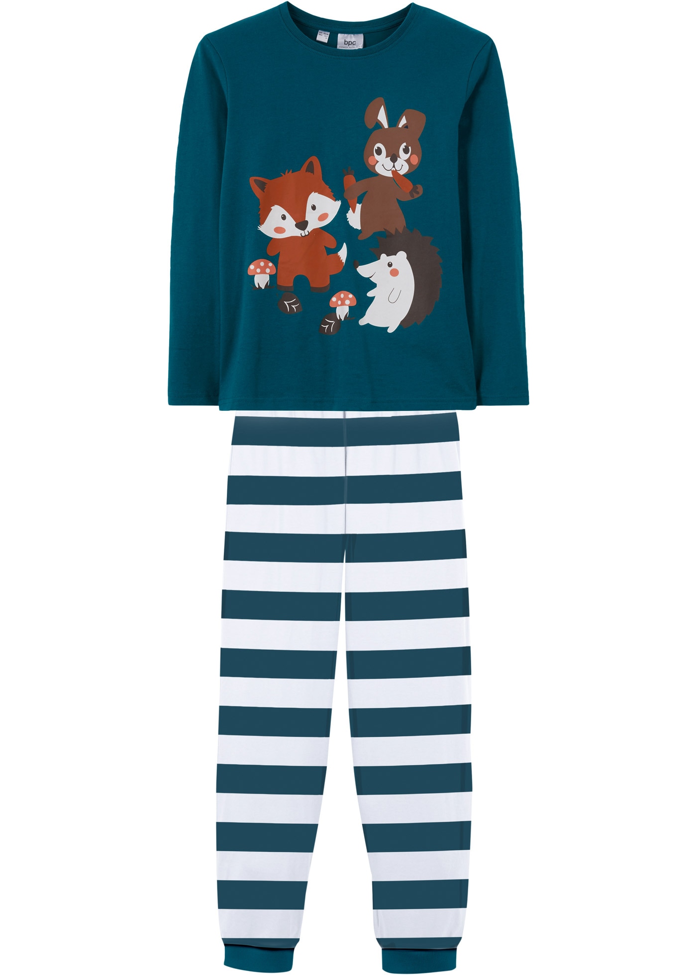 bonprix Pyjama »Pyjama aus reiner Baumwolle (2-tlg. Set)« Set, 2, 2 tlg. Pyjama aus reiner Baumwolle (2-tlg. Set)