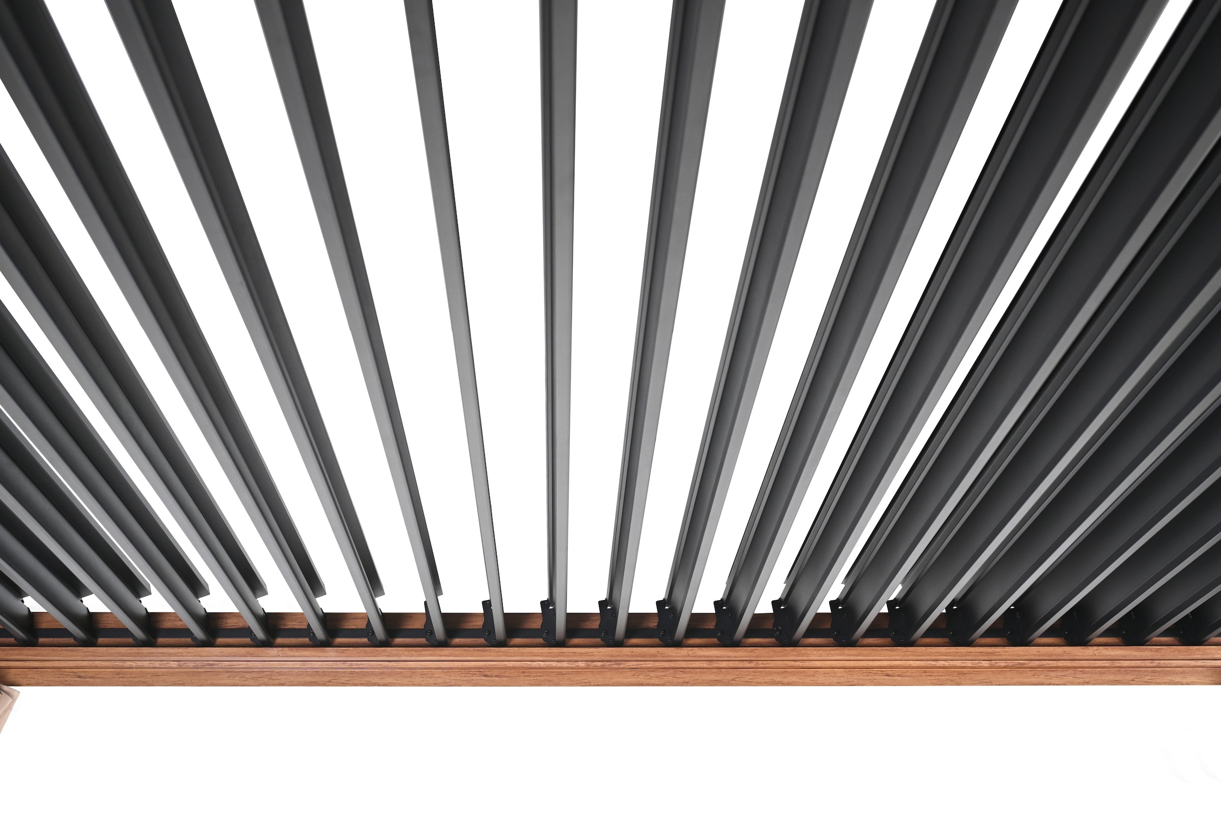 KONIFERA Pavillon »Pergola Alhambra, Terrassendach mit Aluminiumpfosten« 3x3 oder 3x4 m, holzfarben, 4 Seitenteile, verstellbare Dachlamellen