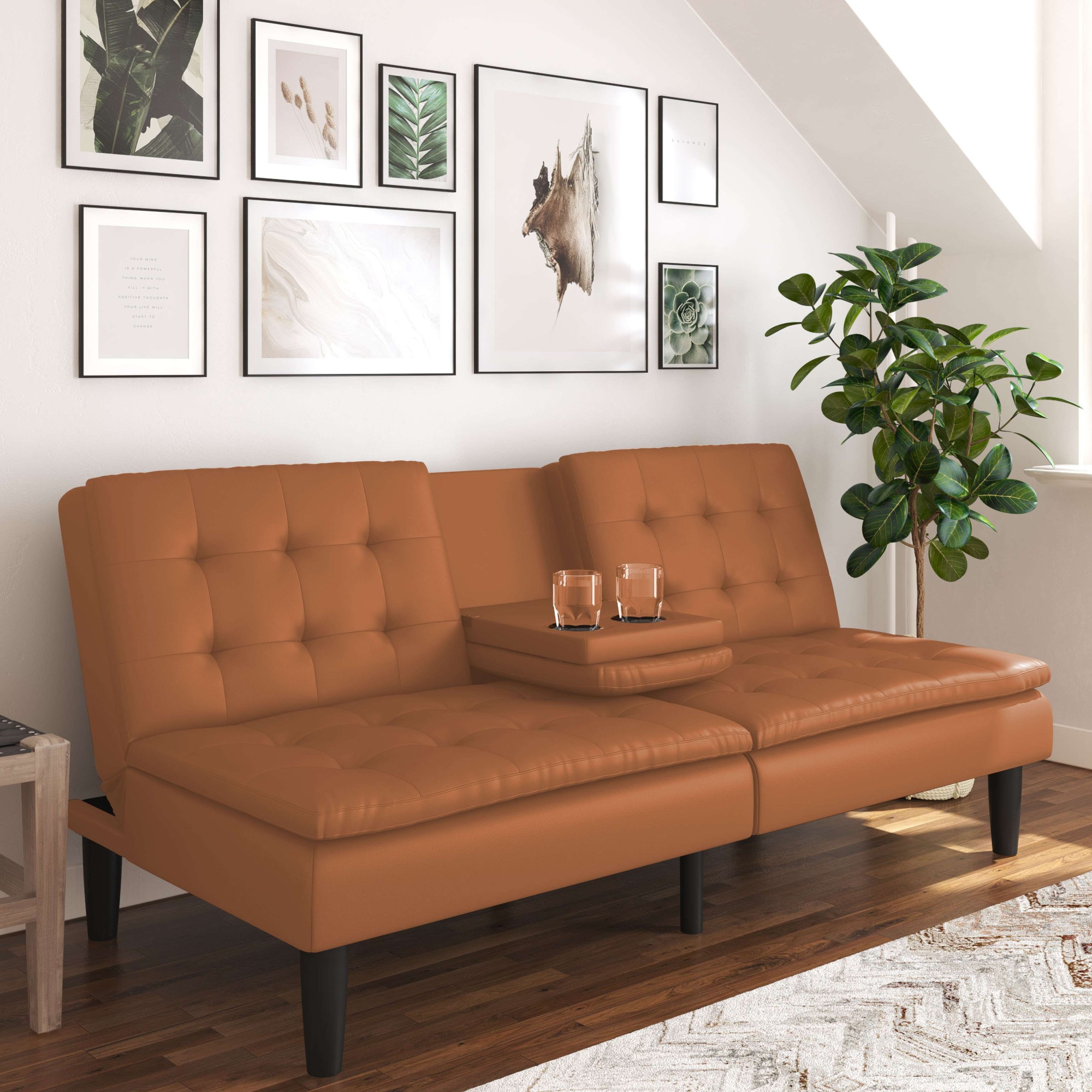 Dorel Home Schlafsofa »MAINE, Kinosofa mit Relax- und Bettfunktion,«, mit 2 Getränkehaltern