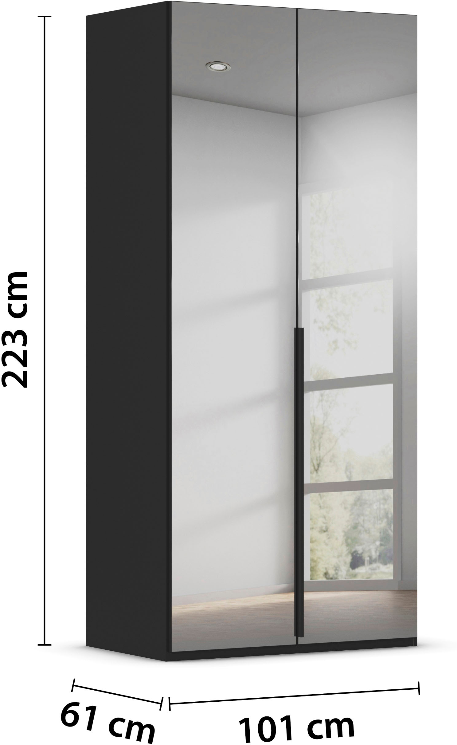 LeGer Home by Lena Gercke Kleiderschrank »Schrank Garderobe Ankleide Schlafzimmer Flur Serina«, (in 3 verschiedenen Ausstattungen BASIC/CLASSIC/PREMIUM), in 6 Breiten (101 - 401 cm) mit Front Glas oder Dekor MADE IN GERMANY
