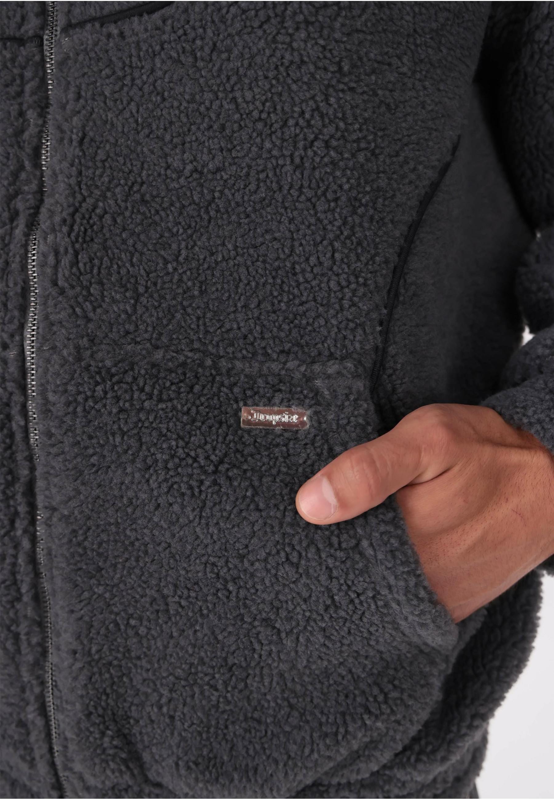 Dropsize Sweatjacke »Dropsize WAVY TEDDY ZIP HOODIE«