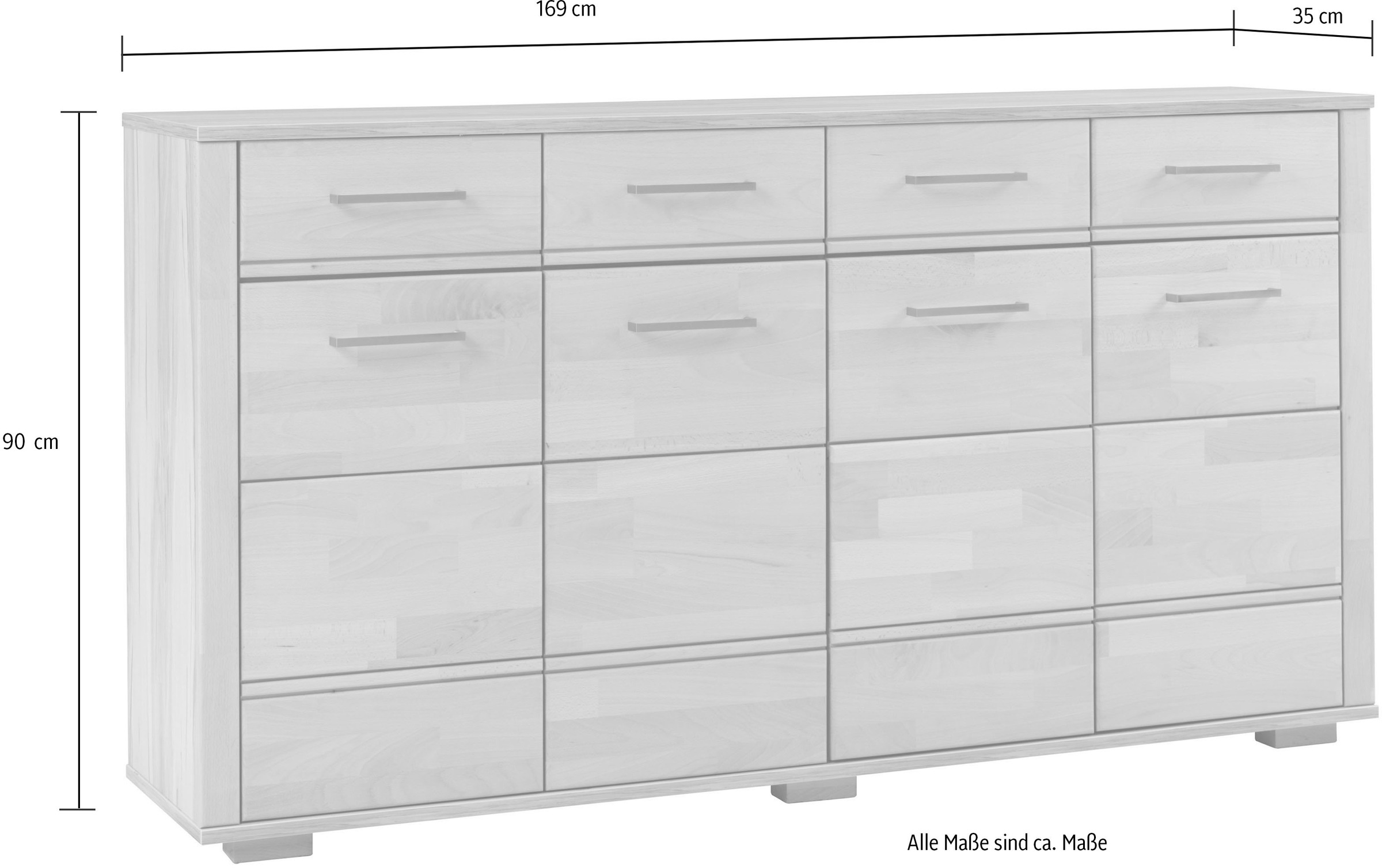Home affaire Sideboard »Miriam«, Breite ca. 169 cm