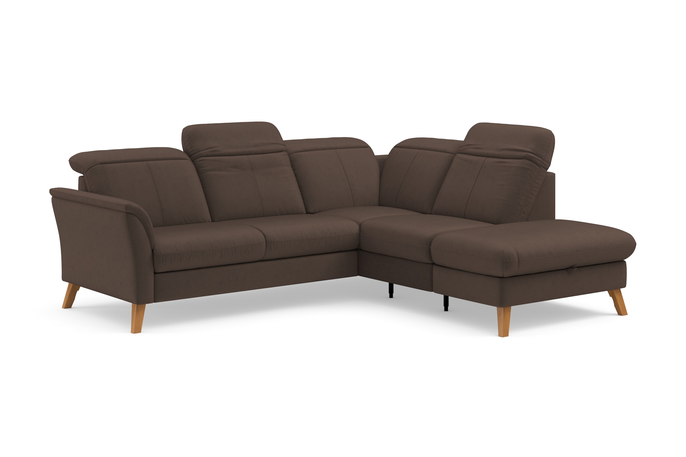 sit&more Ecksofa »Romero L-Form«, wahlweise mit oder ohne TV-Funktion, Bettfunktion, Bettkasten