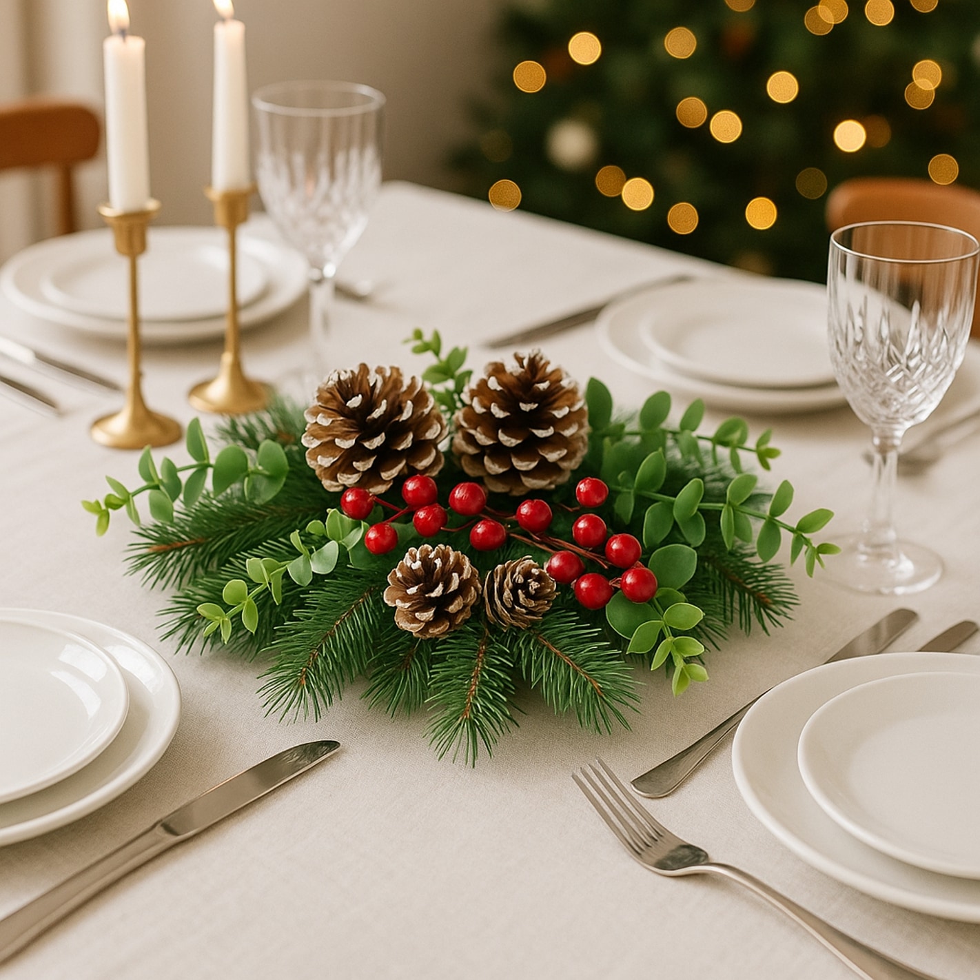 I.GE.A. Streudeko »Bastelnaturmaterial Streudeko« Deko-Zapfen Eukalyptus Beeren Tanne Basteln Adventskränze 14 Teile