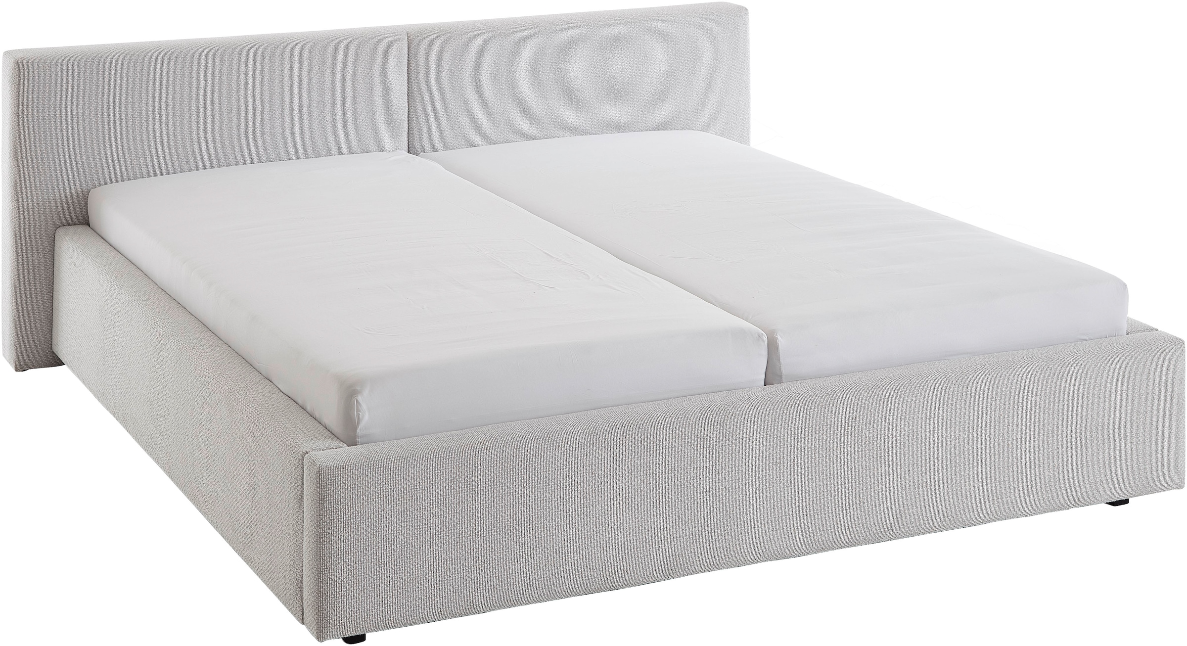 meise.möbel Polsterbett »Cube wahlweise mit Matratze und Bettkasten«, extra flaches Kopfteil, erhältlich in den Breiten 140cm, 160cm & 180cm