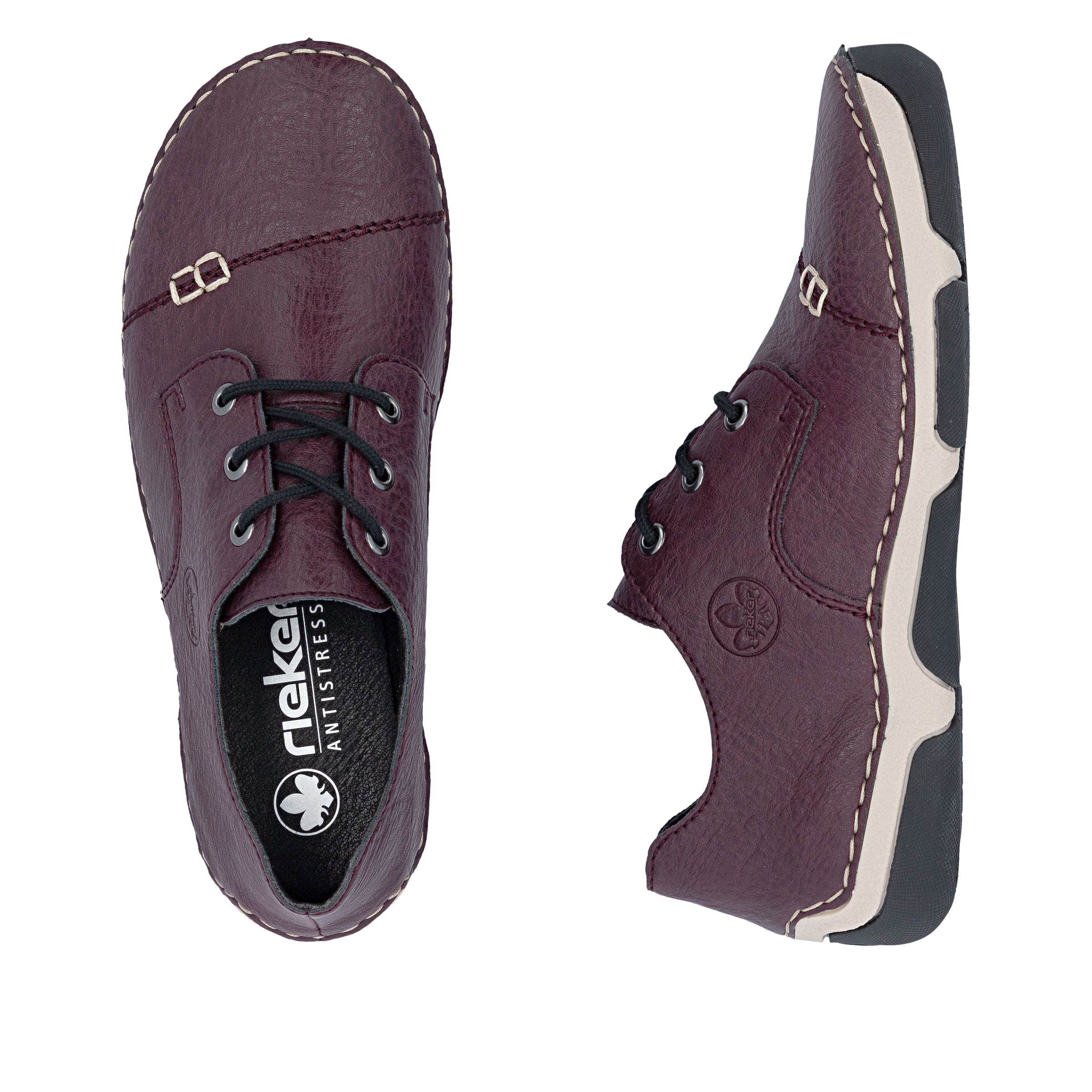 Rieker Sneaker  Schnürschuh, Halbschuh, Freizeitsneaker mit Label