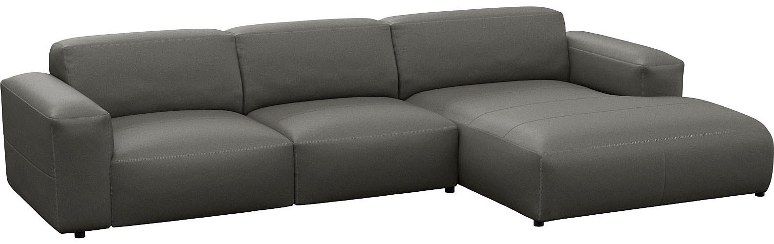 FLEXLUX Ecksofa »Lucera bequem und komfortabel durch hochwertigen Sitzaufba günstig online kaufen