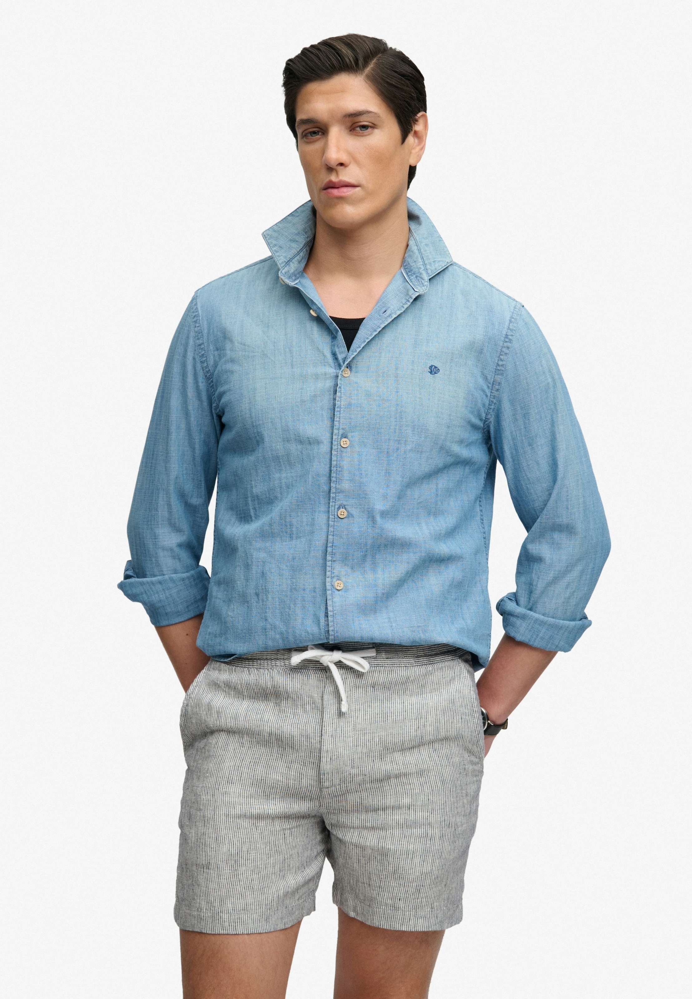 Superdry Shorts »MERCHANT LINEN SHORT«  aus Leinen, Relaxed Fit, mit Reißverschluss