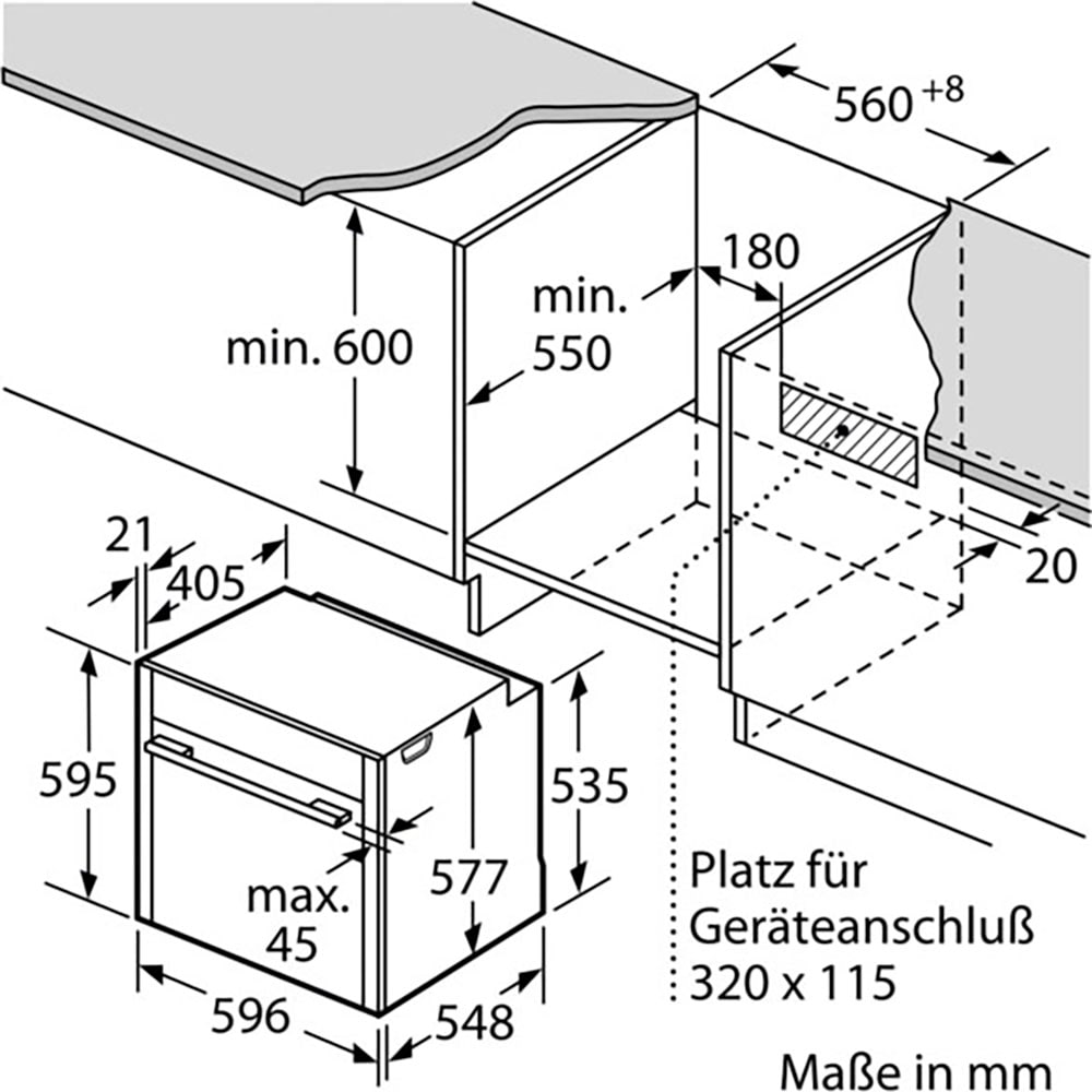 NEFF Einbaubackofen N 70 »B54CR31N0«, mit Teleskopauszug nachrüstbar, Hydrolyse, voll versenkbare Ofentür dank Slide & Hide®, AirFry-Funktion