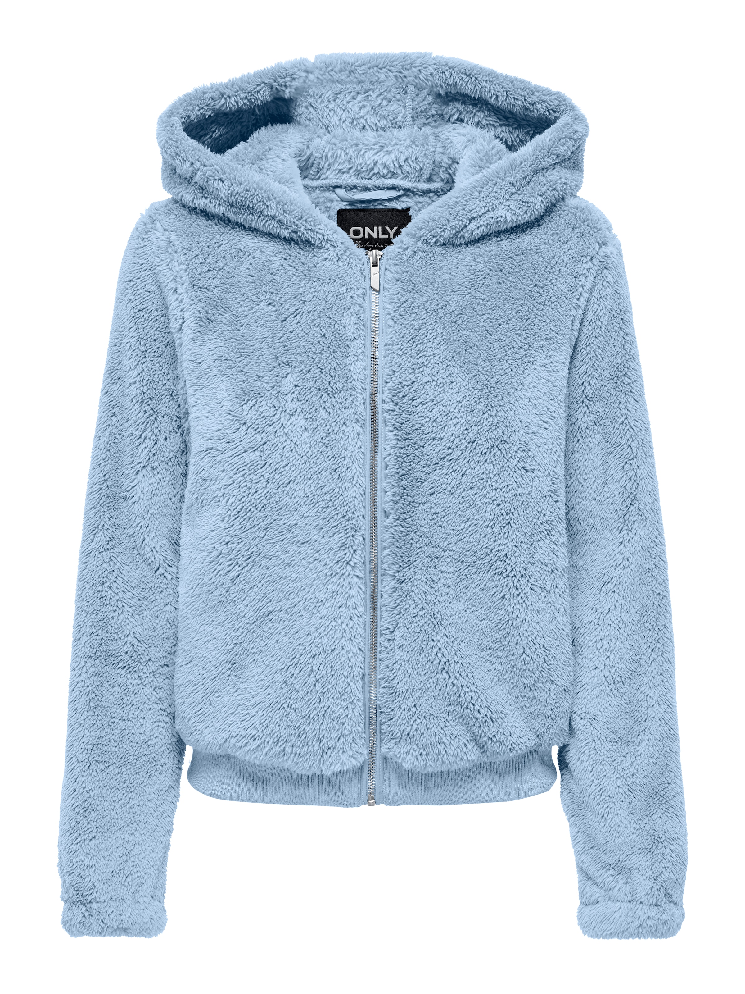 ONLY Kapuzenplüschjacke »ONLNEWANNA CONTACT SHERPA JKT OTW NOOS« mit Kapuze