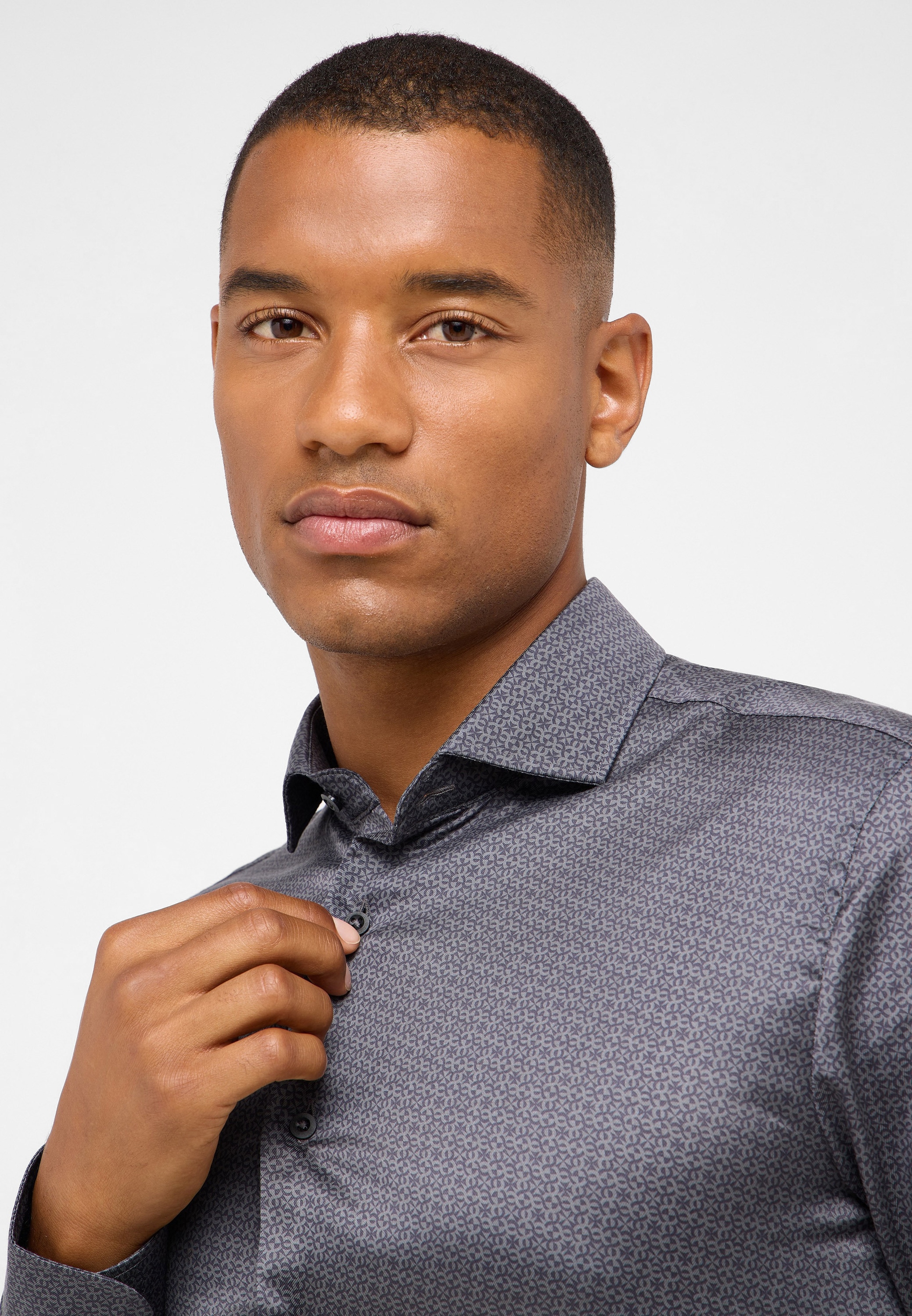 Eterna Langarmhemd »SLIM FIT« EASY IRON (bügelleicht)