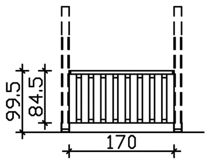 Skanholz Brüstungsgeländer