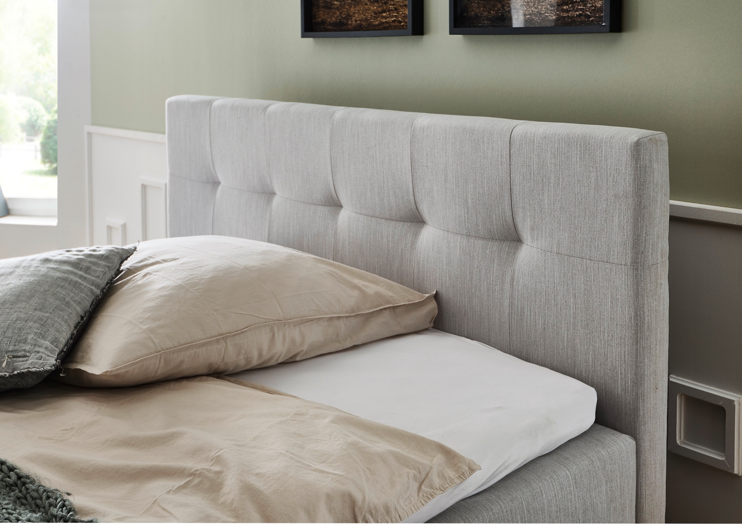 meise.möbel Boxspringbett »Catania«, mit Bettkasten und Topper